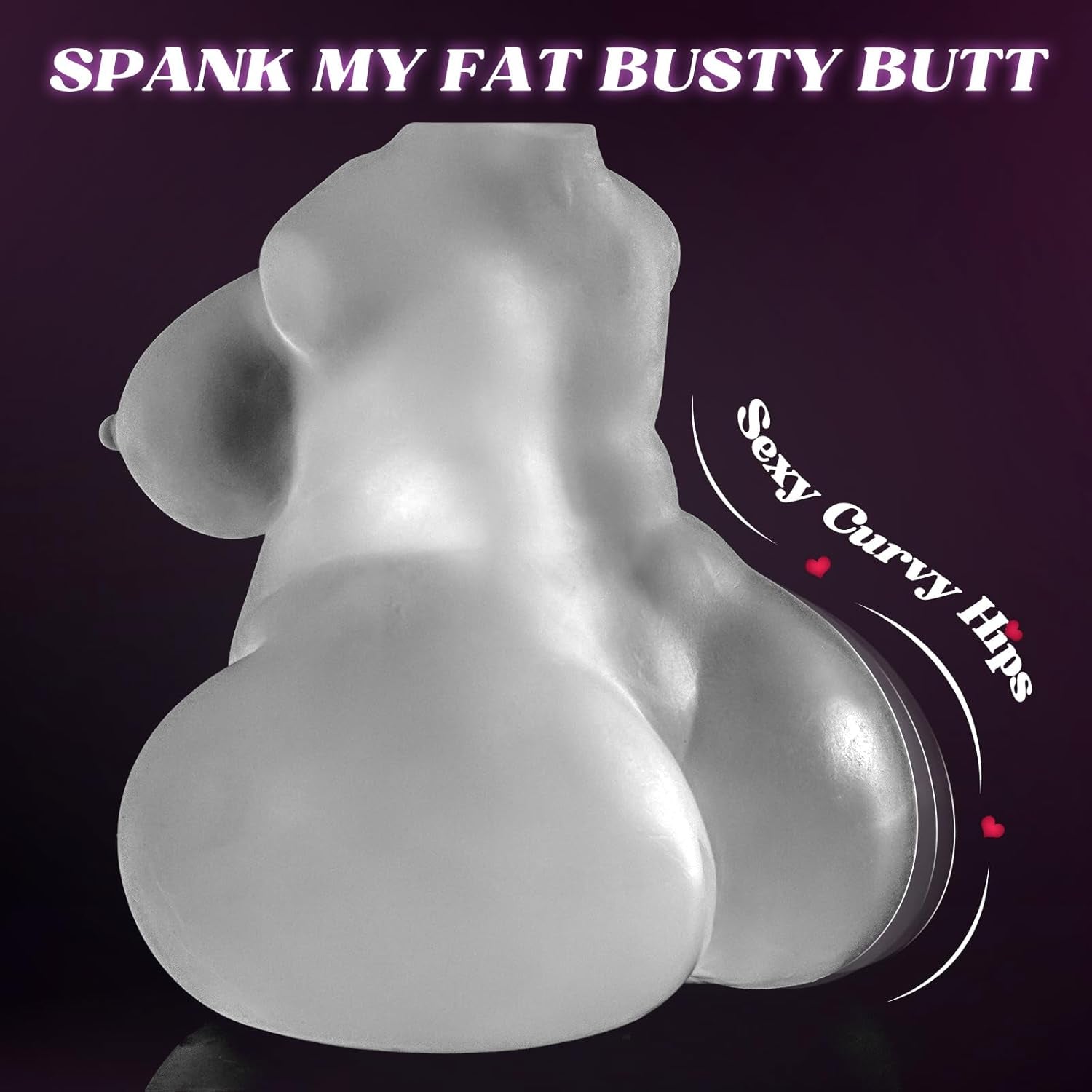 CurvyVision Transparent BBW Sex Doll Stroker - SinfulX - 
