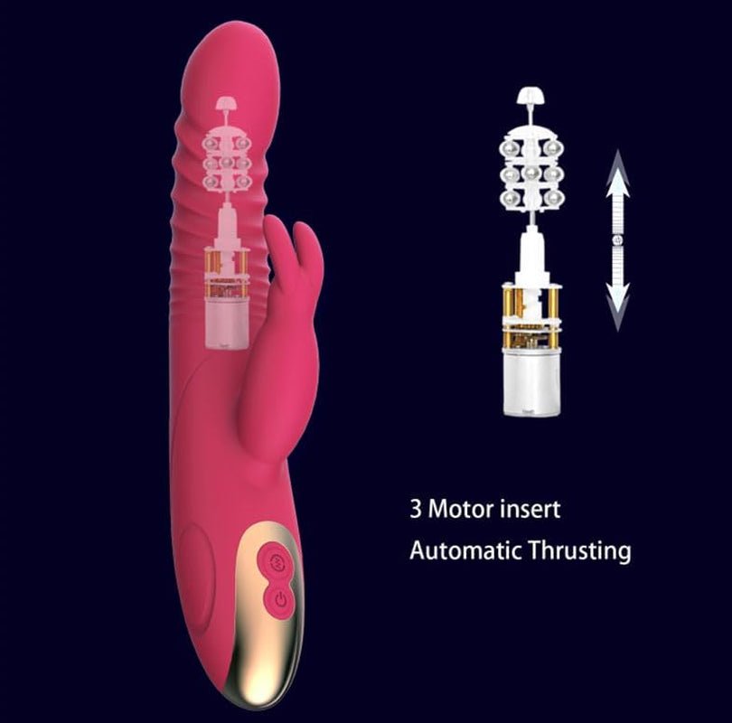 2026 New 9 Inch Realistic Rabbit Ears Adult Tool for Women Today Automatic Adult Tool for Women Today 15 Powerful Modes Waterproof Electric Adult Toys Machine - SinfulX - 
