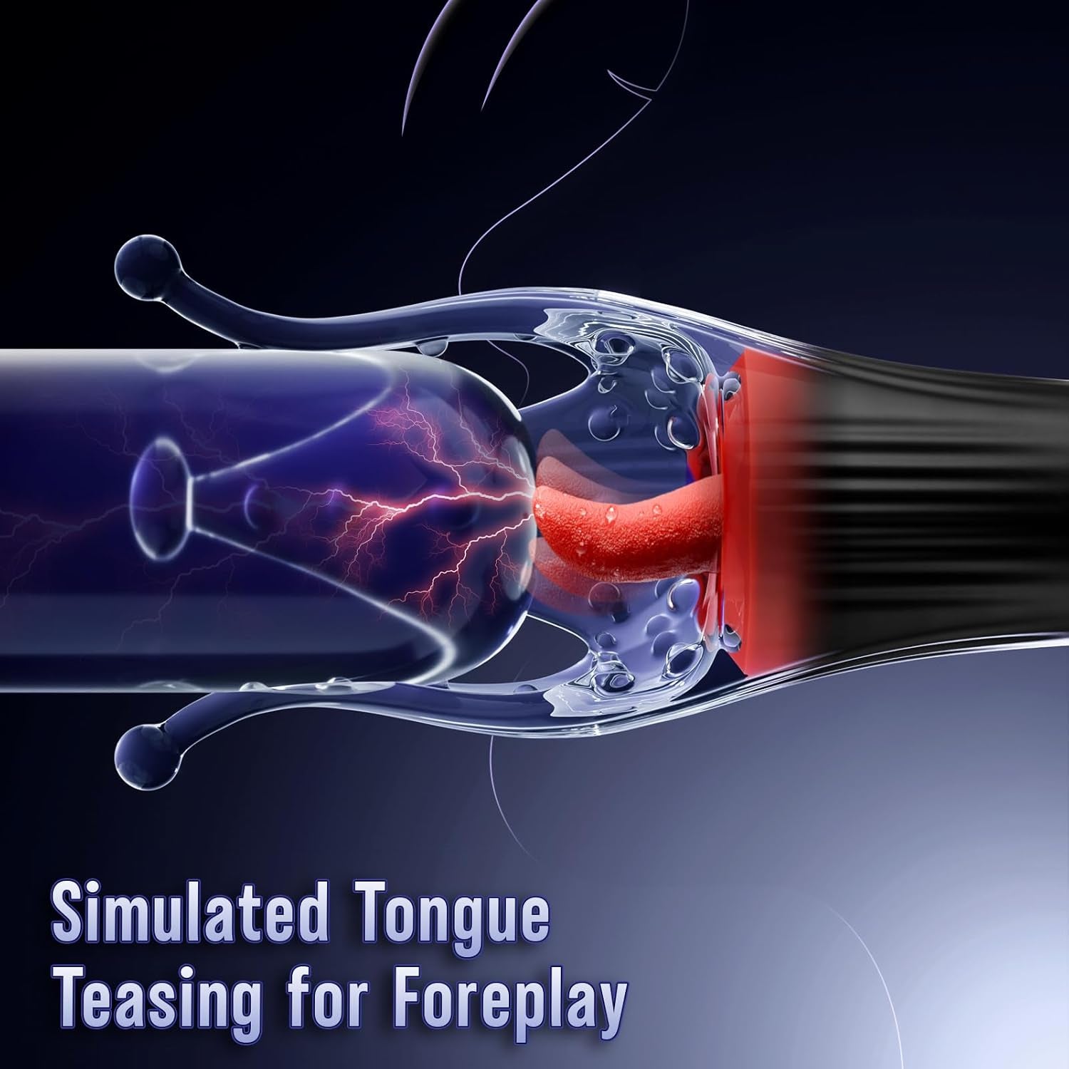 Male Sex Toy Penis Vibrator - Male Masturbator Sex Toys for Men Stroker with 10 Licking & Vibrating for Glans Nipple 360° Wrapped Stimulation, Tentacle Vibrator Adult Toy Edible Items - SinfulX - 