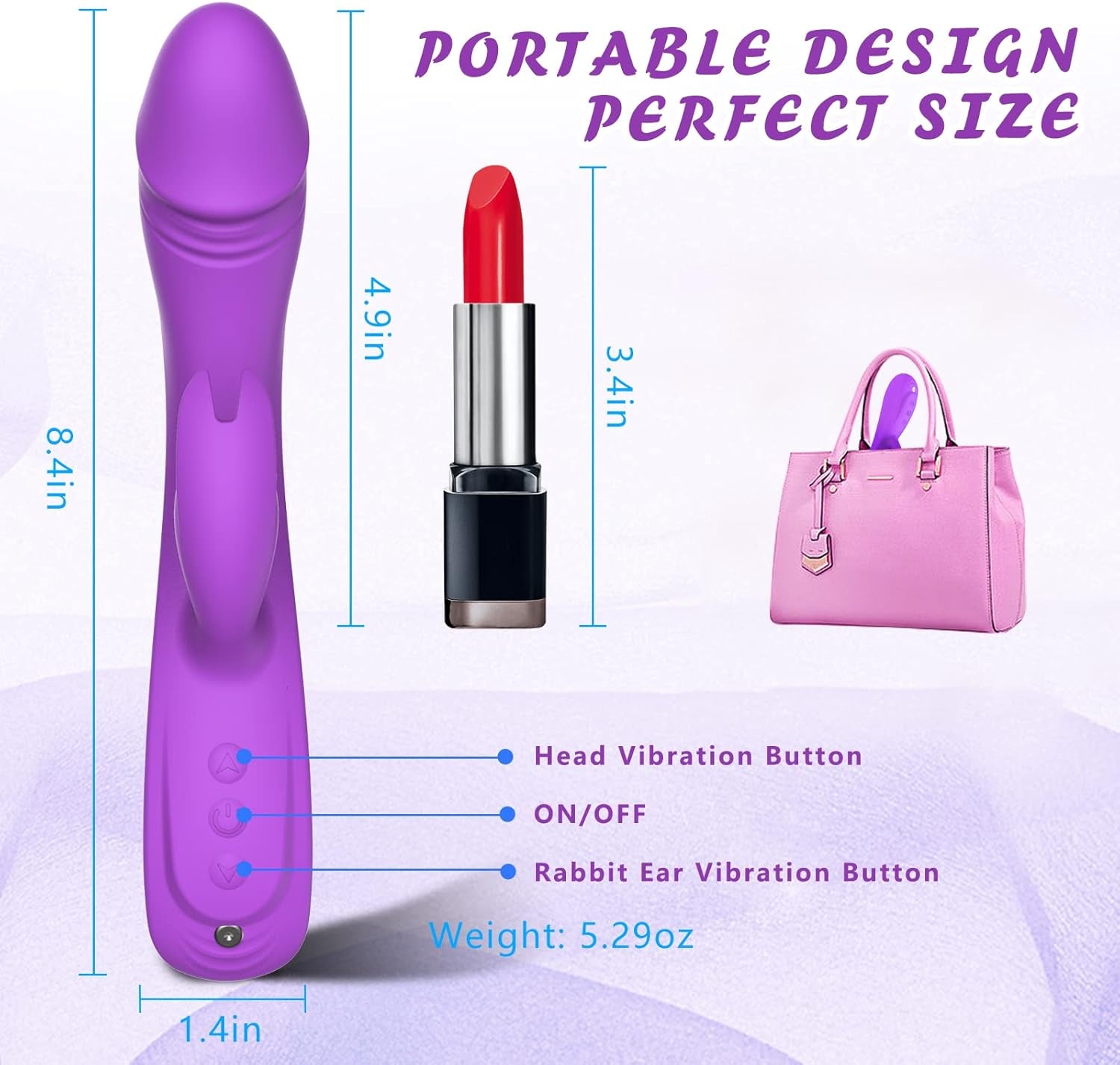 VantaWave Rabbit Vibrator 49 Modes Dual Motor Waterproof - SinfulX - 