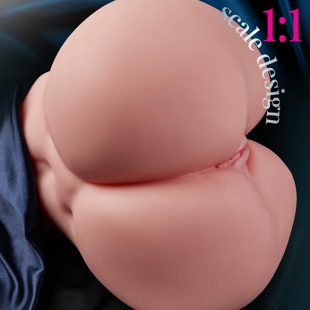 26LB Big Ass Sex Doll for Male Masturbation, Realistic Skin Texture Male Masturbator Soft Female Big Ass Sex Toy with Tight Pussy & Anal Chanel, Torso Sex Dolls Male Sex Toys for Men - SinfulX - 