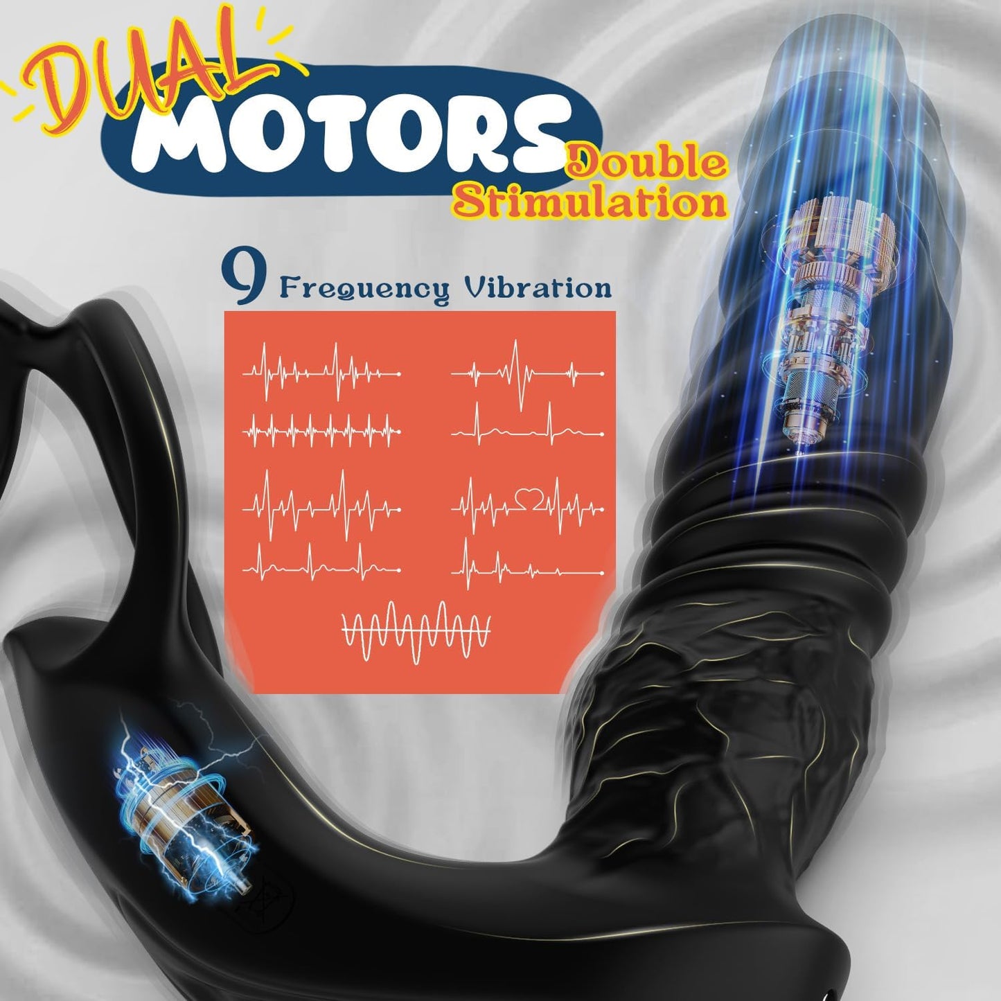 MaxThrust Thrusting Prostate Massager Cock Ring App Remote - SinfulX - Personal Care > Sexual Wellness > Prostate Massager Cock Ring