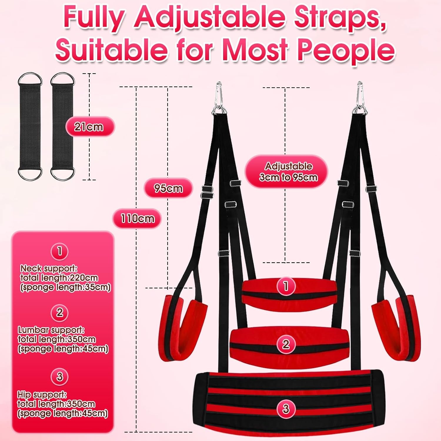 AeroBound Adjustable BDSM Sex Swing for Couples - SinfulX - 