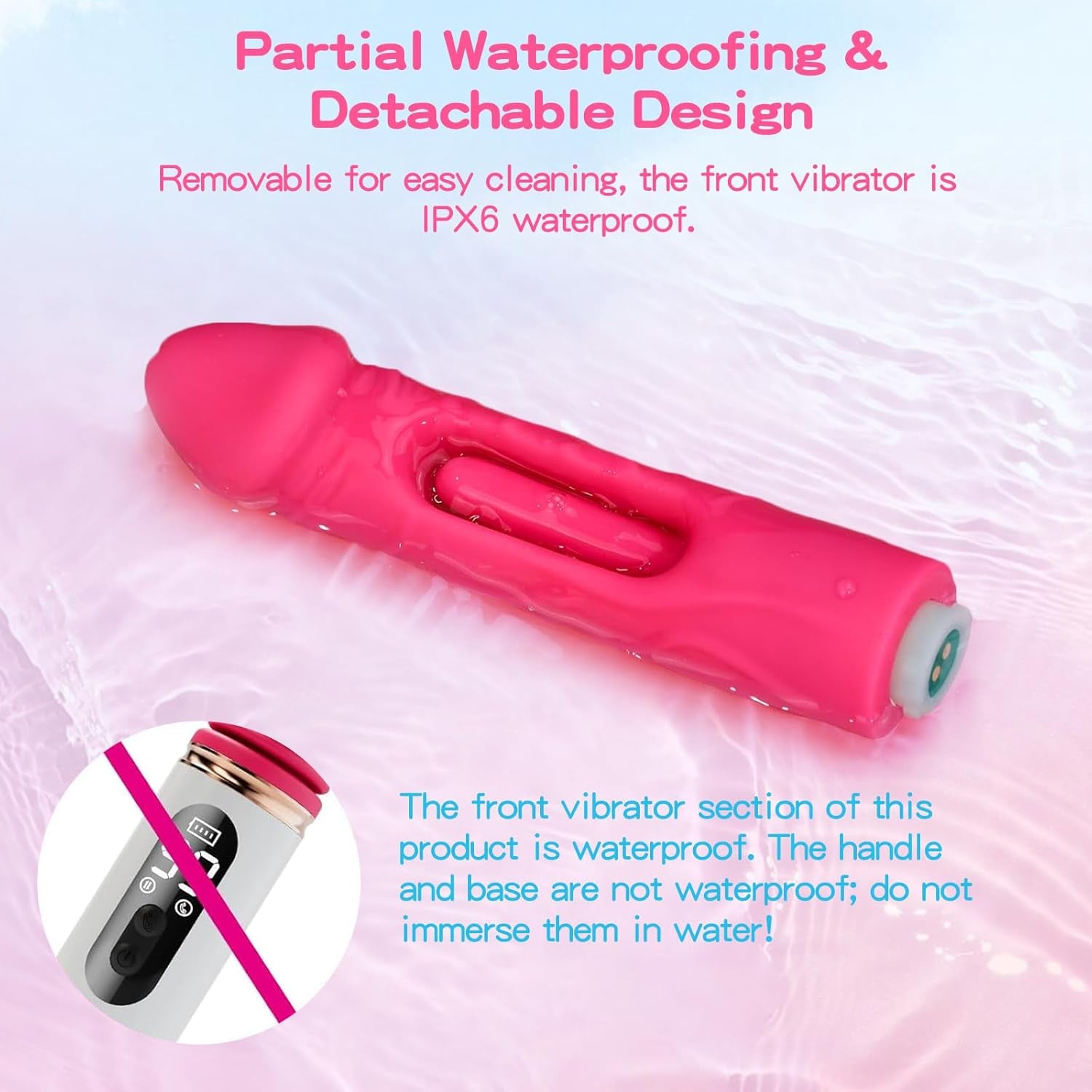 Thrusting Dildo Vibrator with Suction Holder - Sex Machine Adult Sex Toys | Automatic Dildos Vibrator with Tongue Flapping & Thrusting & Vibrating, Anal/G Spot Thrusting Machine for Women Men Couple - SinfulX - 