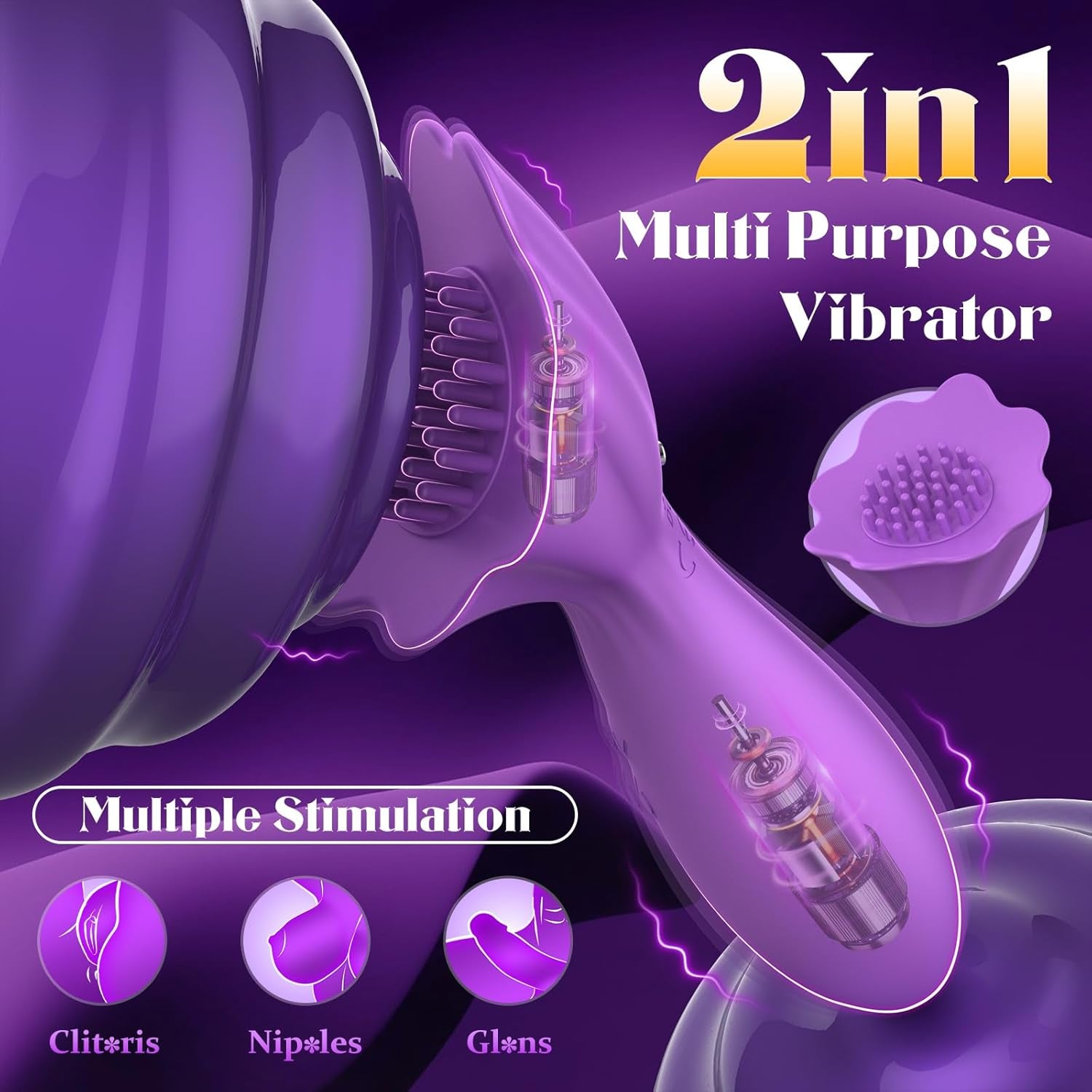 G-Spot Vibrator - Couples Sex Toy, Nipple, Clitoris, and Anal Stimulator, 10 Vibration and Tapping Modes, Waterproof Vibrator Massager, Adult Sex Toy, Suitable for Women and Couples