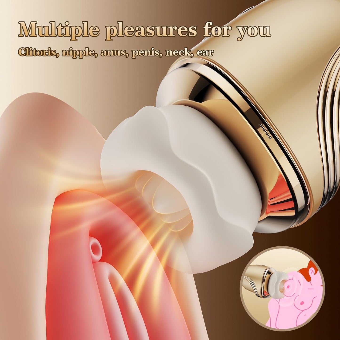 Vibrator Adult Sex Toys for Women - Upgraded Mouth Sucking Vibrator Rose Sex Toy, 10 Tongue Licking, 3 Sucking, 10 Vibrating Adult Toys with APP, Anal Nipple Clit Couple Vibrators Female Sex Machine - SinfulX - 