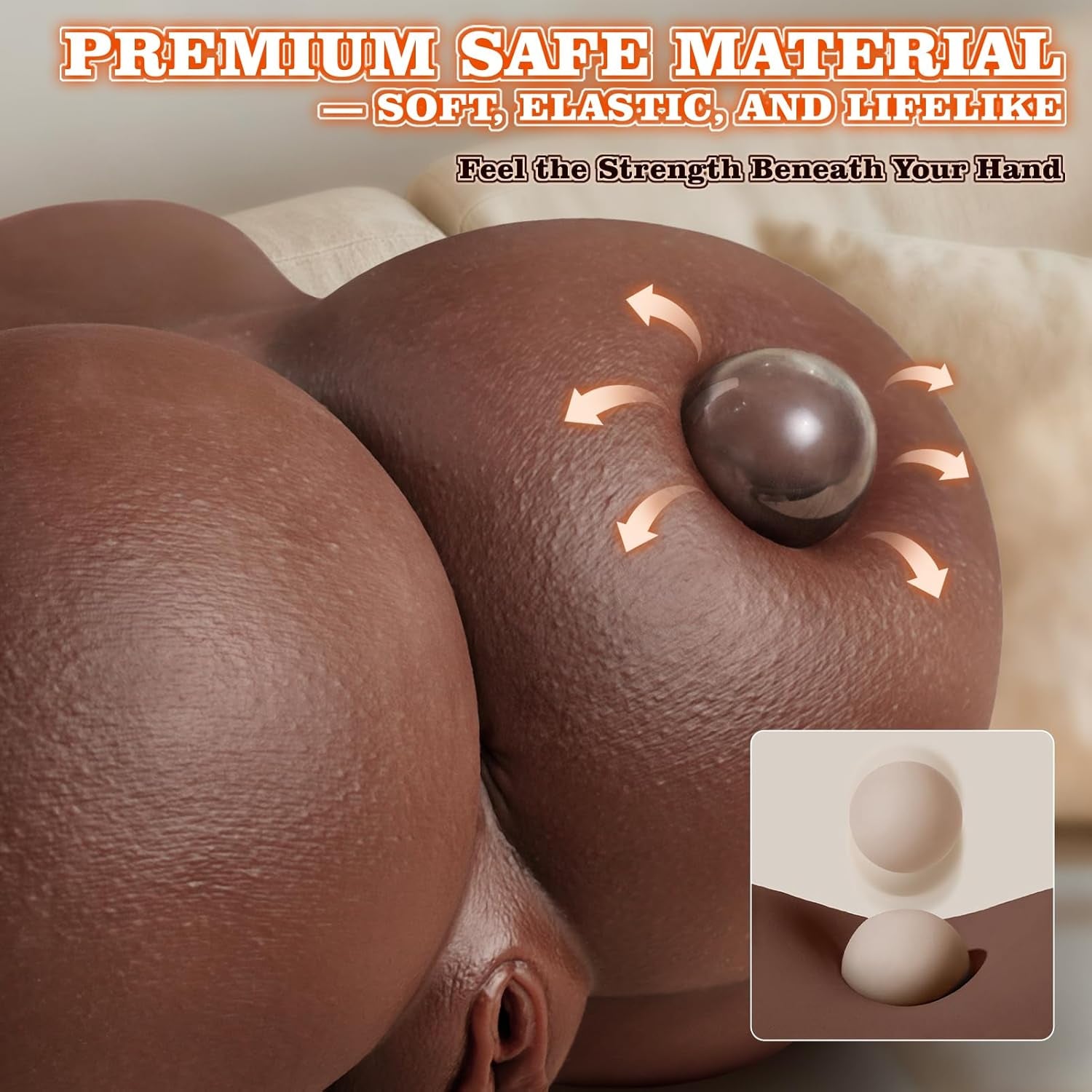 EbonyCurve Realistic Sex Doll 5 Suction 8 Vibration - SinfulX - Personal Care > Sexual Wellness > Male Suction Vibrator