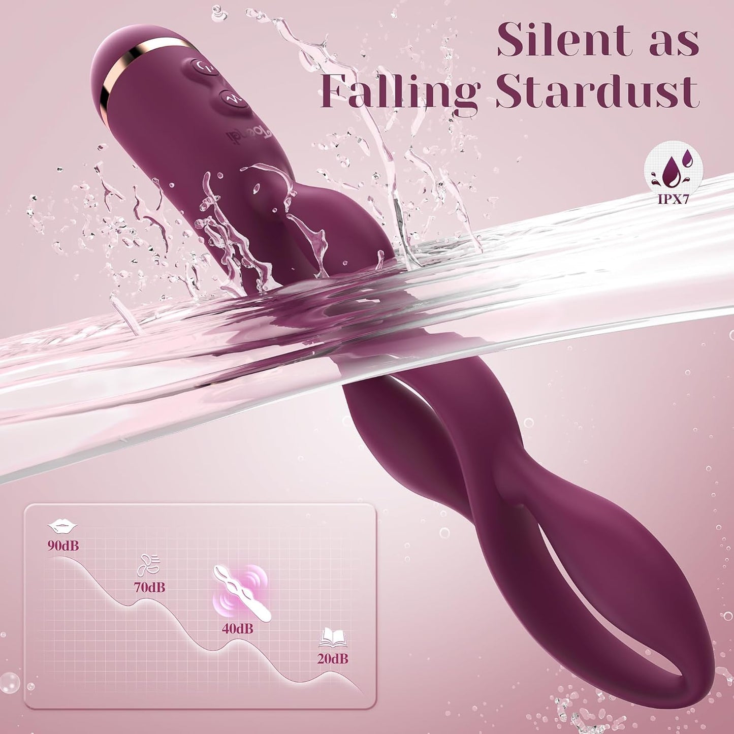 G Spot Vibrator Adult Toy -  Premium Vibrators with 10 Modes, Triple Stimulation Full Silicone Silent Vibrator IPX7 Waterproof, Clitoral Anal Beeds Nipple Toys Adult Toys for Women Men Couple