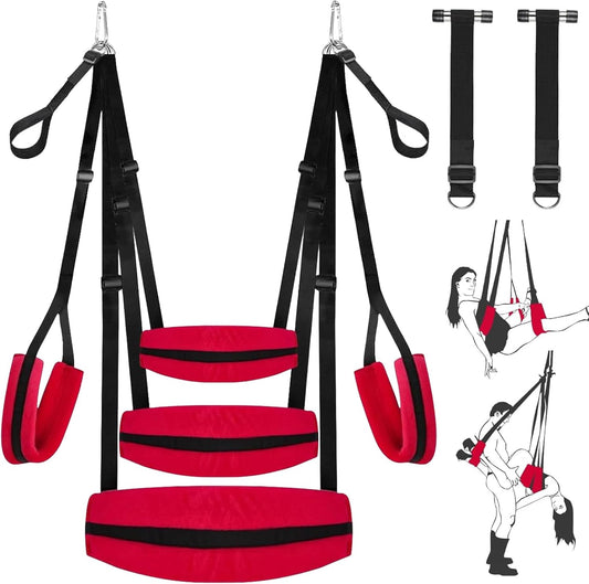 LunarisX Door Sex Swing Adjustable 300lb Support Harness - SinfulX - Personal Care > Sexual Wellness > Sex Swing