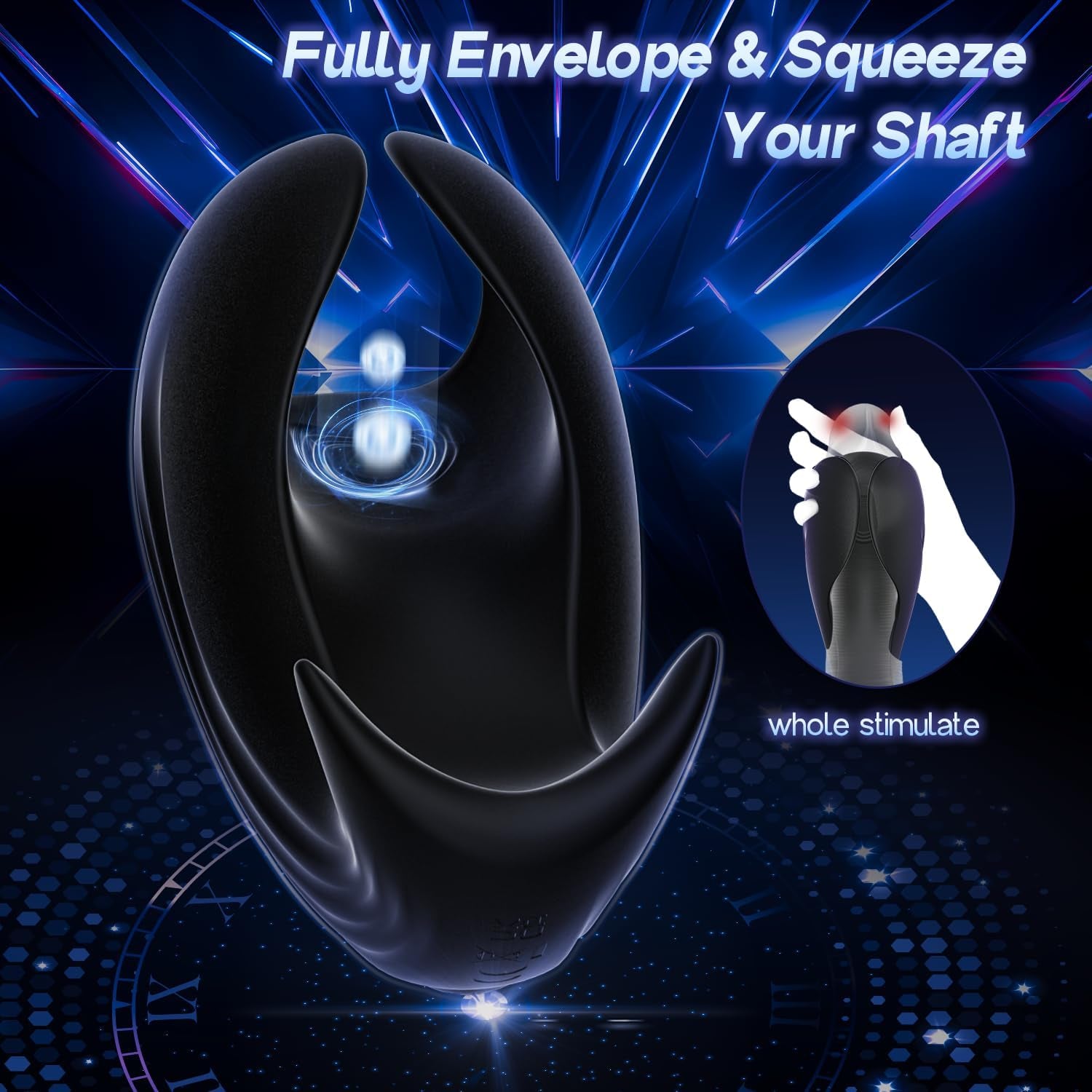 Sex Toys for Men Penis Sleeve Male Vibrator - Male Masturabtor Air Stroker Glans Training with 9 Vibrating + 9 Pulsating, Vibrating Massager for Adult Toys Sex Device Soft Silicone Pleasure Toys