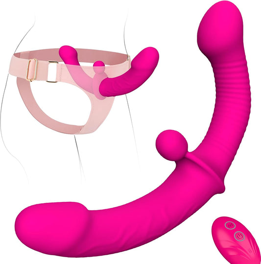 SyncFit Strap On Harness Double Ended Vibrator - SinfulX - Personal Care > Sexual Wellness > Strapless Strap - On