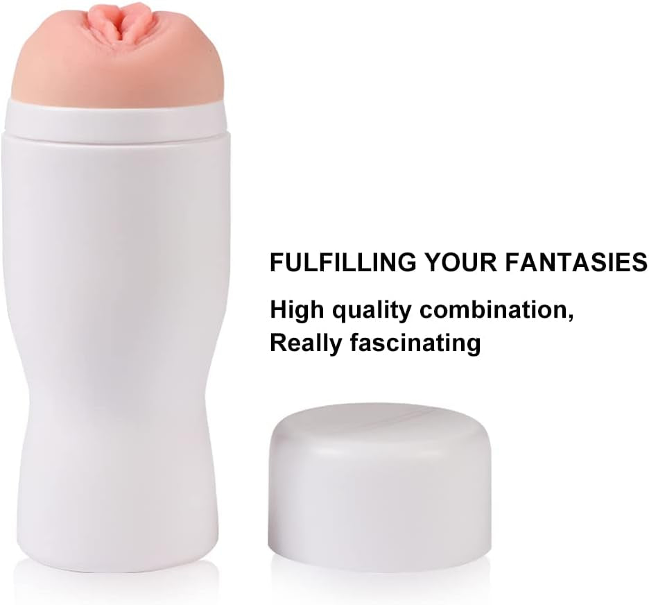Male Masturbator Pocket Pussy Stroker Masturbation Cup with Realistic Vagina Flesh Toy Men Penis Stimulation Adult Blowjob Masturbators Sex Toys for Men