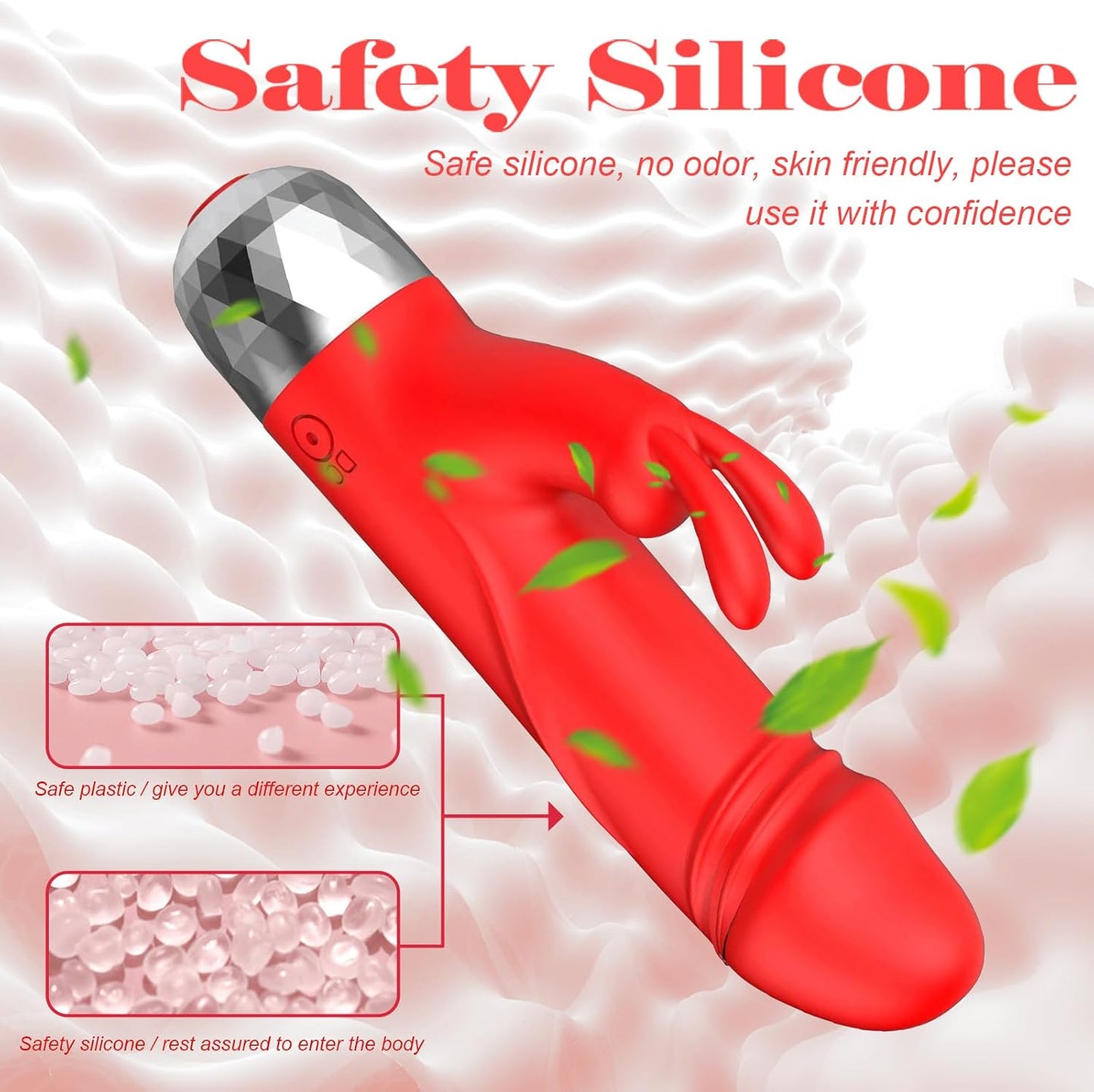 Dildo Bullet Vibrator Sex Toys - Mini Rabbit Vibrators with 12 Vibration Modes, Small Dildos Clitoral G Spot Vibrator for Women Pleasure, Powerful Female Rechargeable Adult Toy for Couple Games