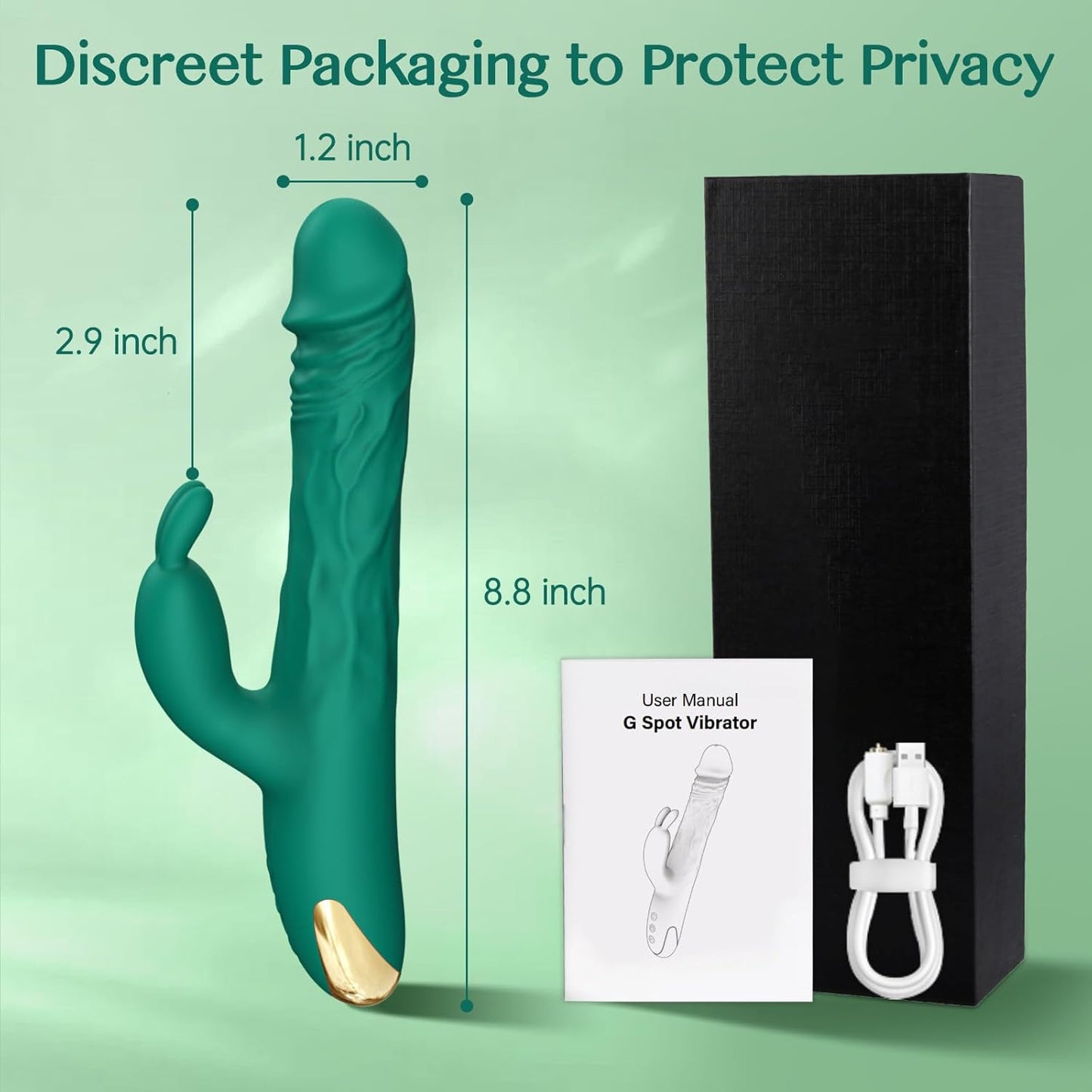 EonPulse Thrusting Rabbit Vibrator 5 Thrust 10 Modes - SinfulX - 