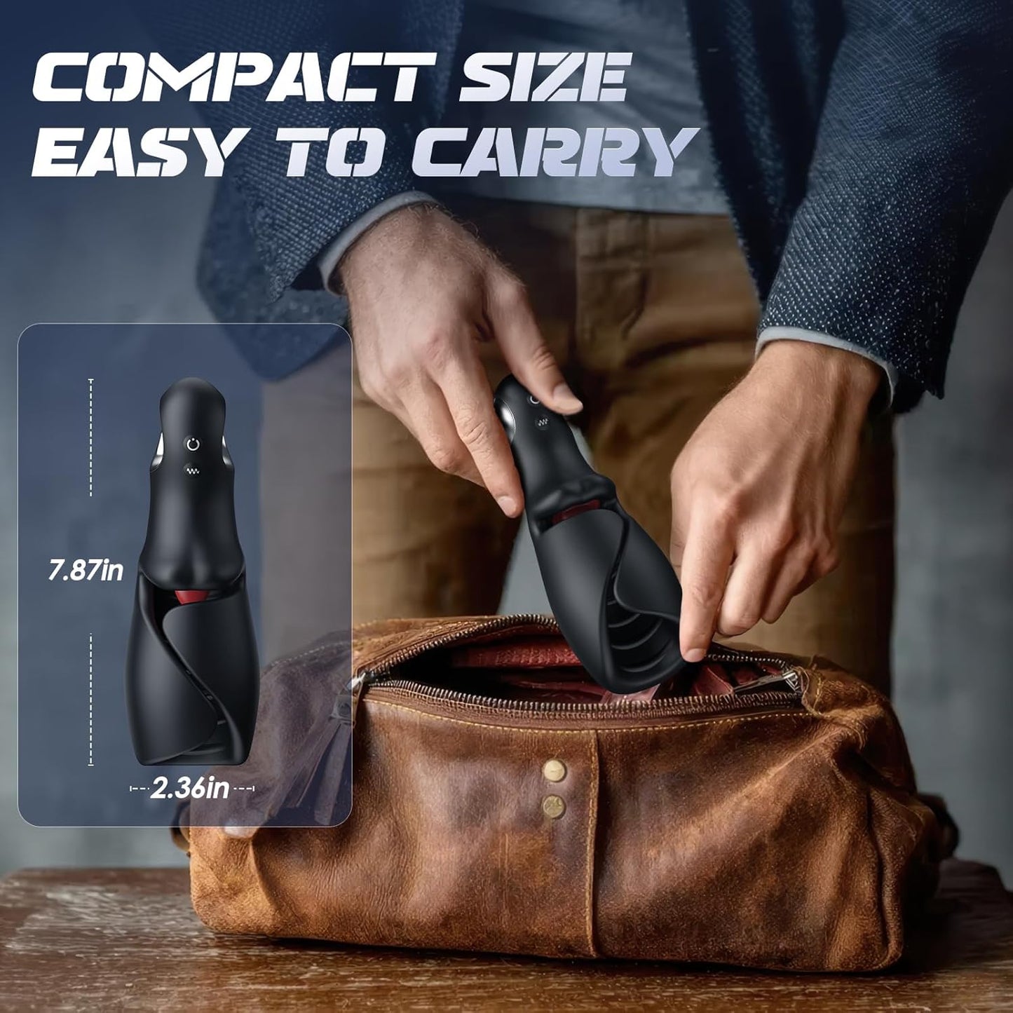 Male Sex Toys for Men Tongue Vibrator -  Male Masturbator AI Smart APP Control Pocket Pussy Stroker with 10 Licking & Vibrating Modes Penis Vibrator, Adult Male Sex Toys Lubricant Oils Massage