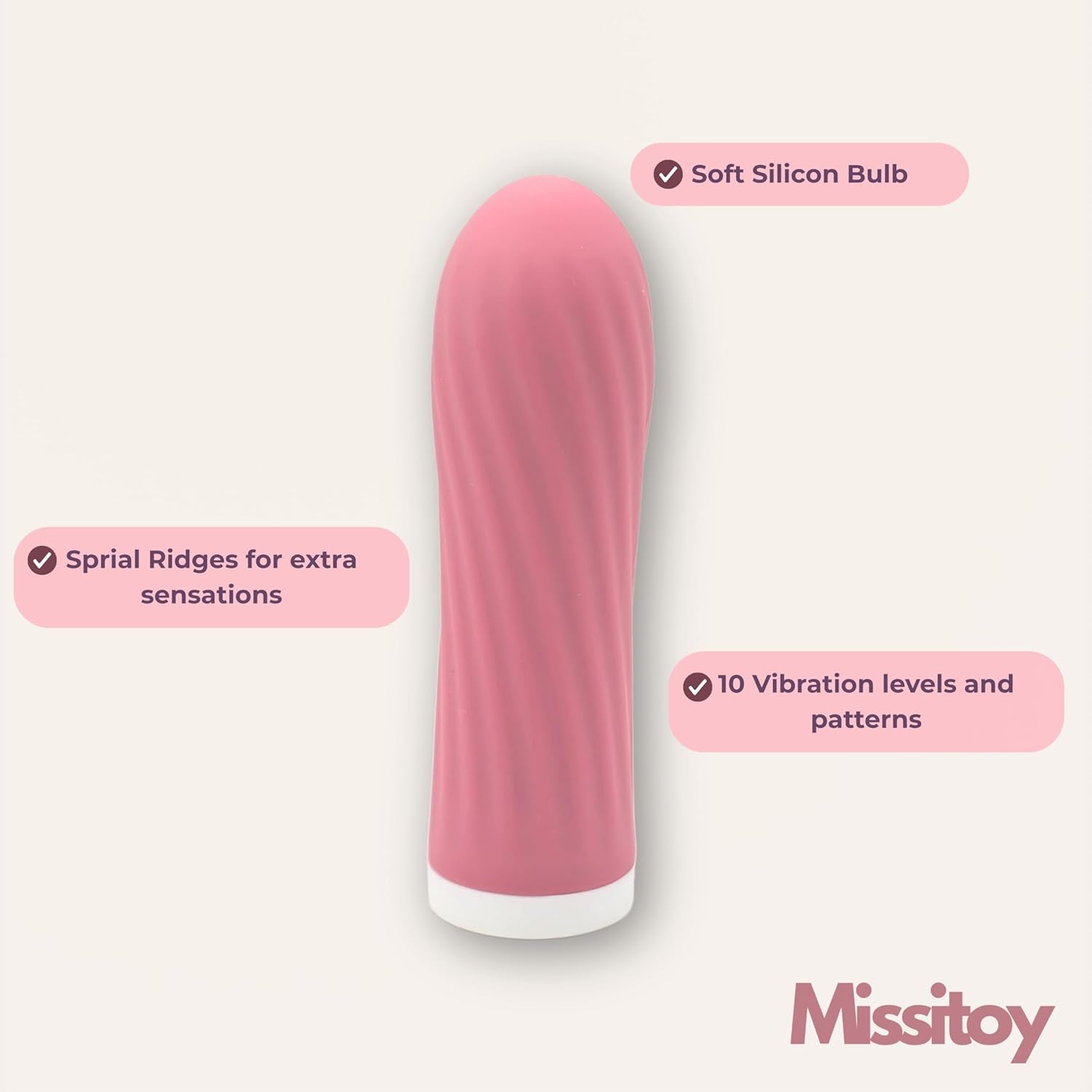 StealthSilk Mini Bullet Vibrator 10 Speed Waterproof Rechargeable - SinfulX - Personal Care > Sexual Wellness > Bullet Vibrator