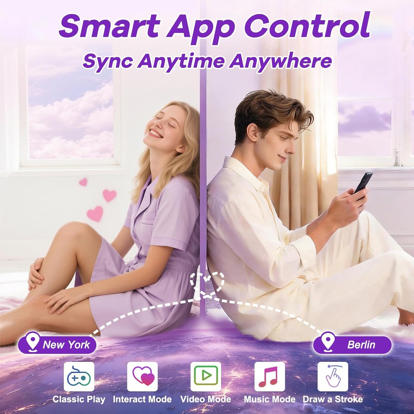 ButterflyPearl Wearable Panty Vibrator APP Control - SinfulX - Personal Care > Sexual Wellness > Panty Vibrator