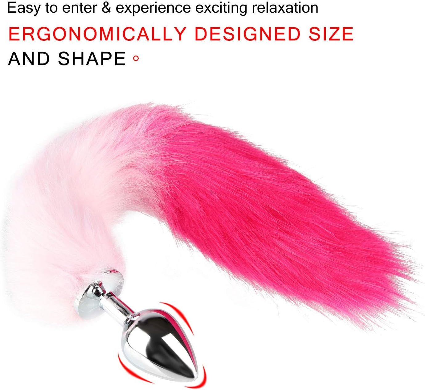 VelvetVixen Fox Tail Butt Plug Pink M - SinfulX - 