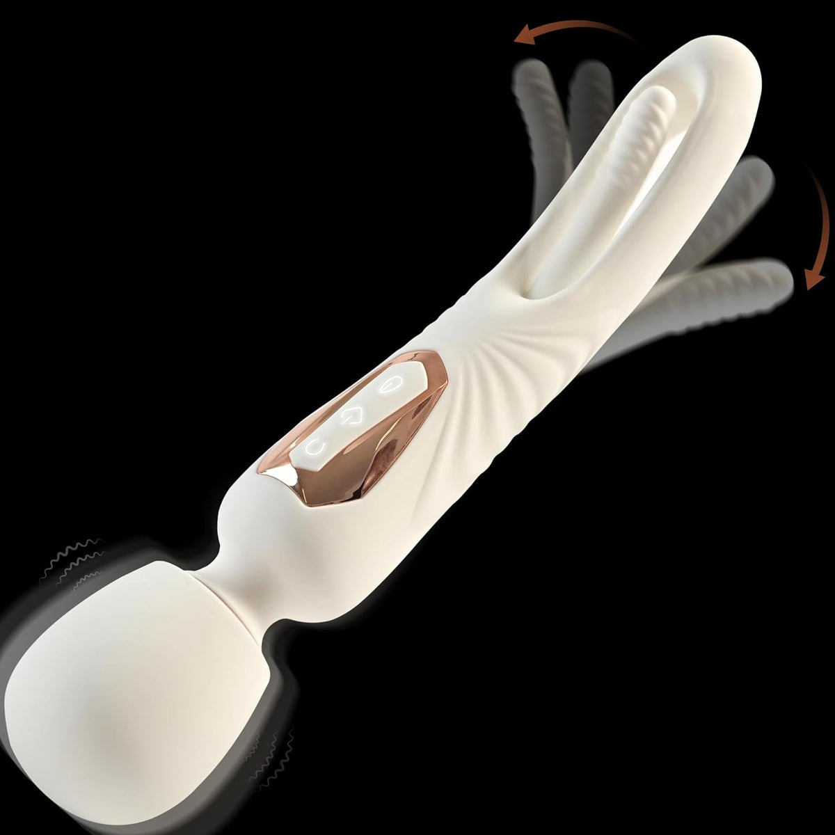 FlexWand Dual - Ended Flexible Wand Vibrator 10 Flapping 7 Modes - SinfulX - Personal Care > Sexual Wellness > Flapping/Tapping Vibrator