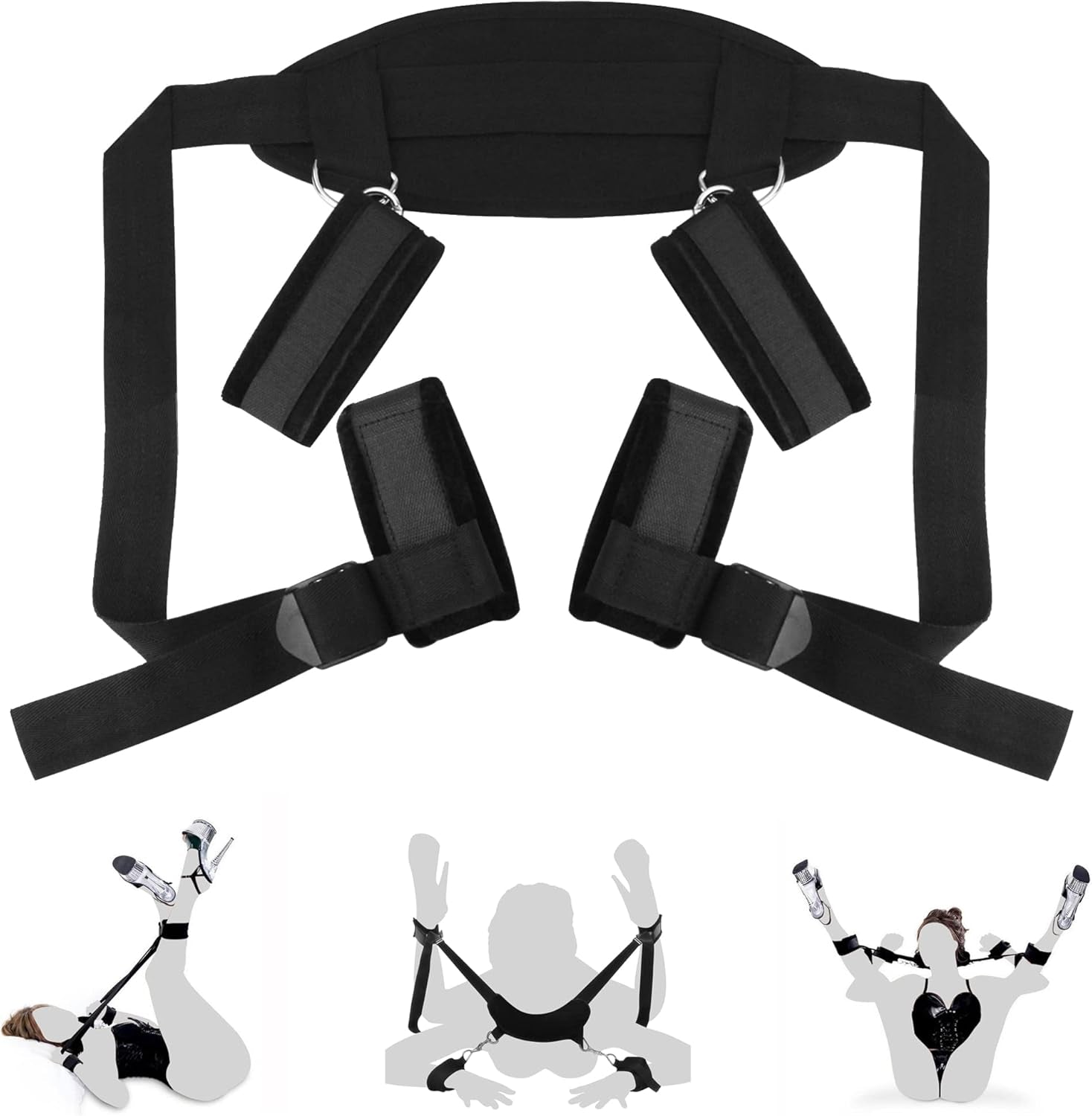 CoreLift BDSM Sling Restraint Kit Hand Ankle Strap - SinfulX - Personal Care > Sexual Wellness > Sex Sling
