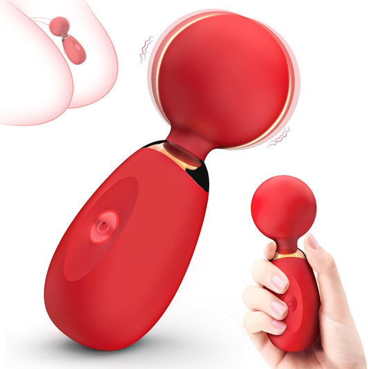 Vibrator Wand Sex Toys Women, Mini Vibrator Clitoral Stimulator with 10 Vibration Modes, Adult Toys for Women Vibrating Wand Massager, Vibrators Waterproof Female Sex Toys Adult Sex Toys & Games