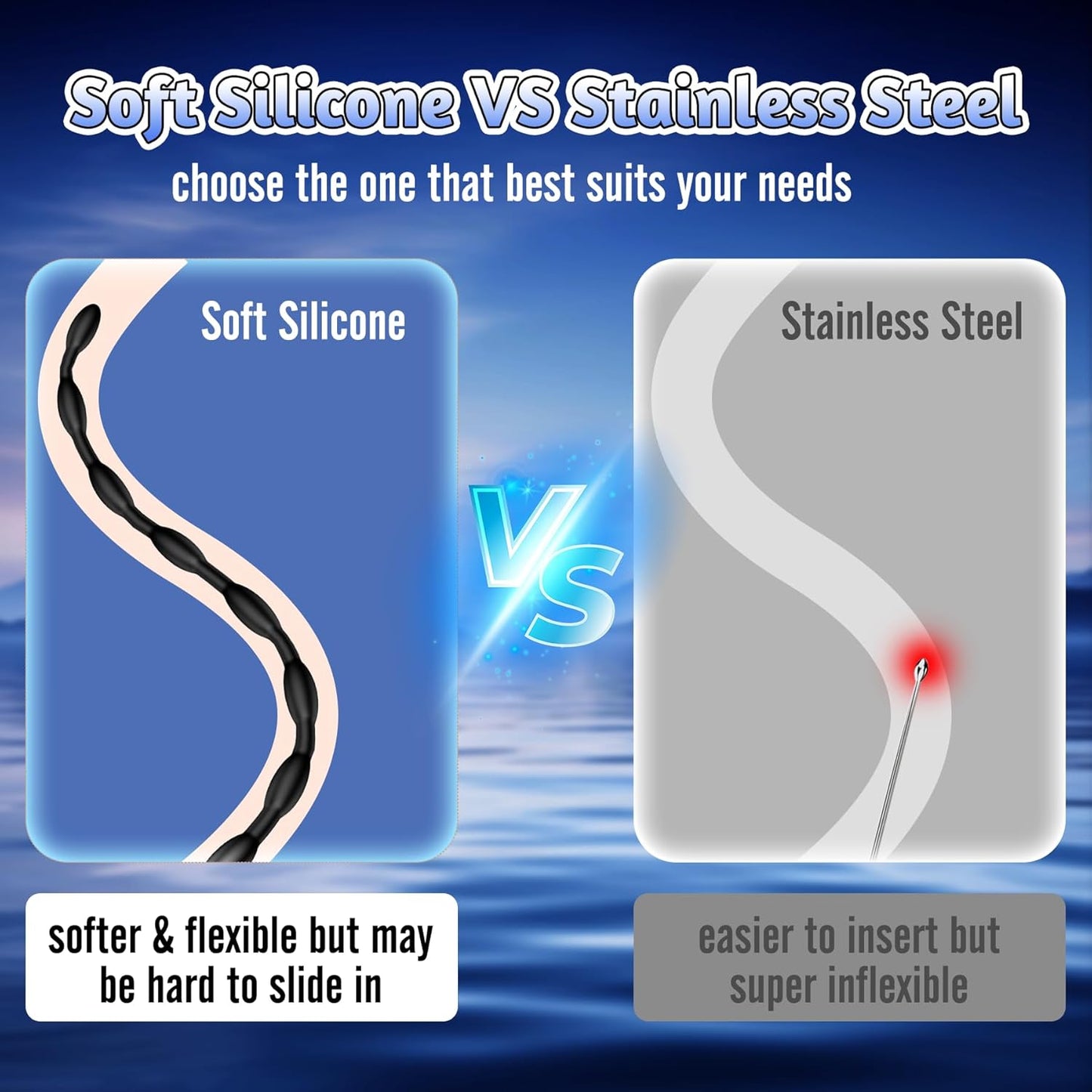 VantaRod Vibrating Urethral Sound Rod 10 Modes - SinfulX - Personal Care > Sexual Wellness > Penis Plug