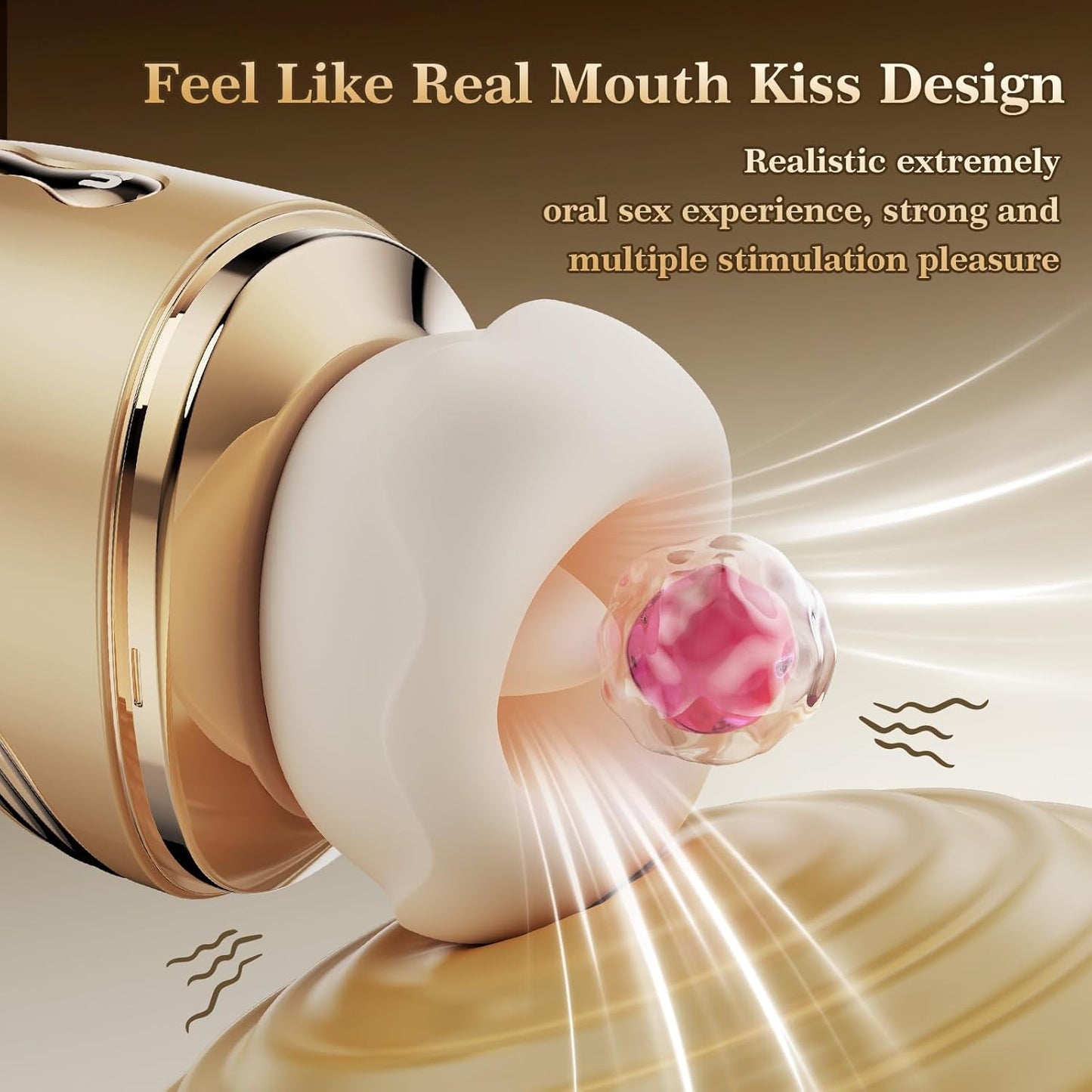 Vibrator Adult Sex Toys for Women - Upgraded Mouth Sucking Vibrator Rose Sex Toy, 10 Tongue Licking, 3 Sucking, 10 Vibrating Adult Toys with APP, Anal Nipple Clit Couple Vibrators Female Sex Machine - SinfulX - 