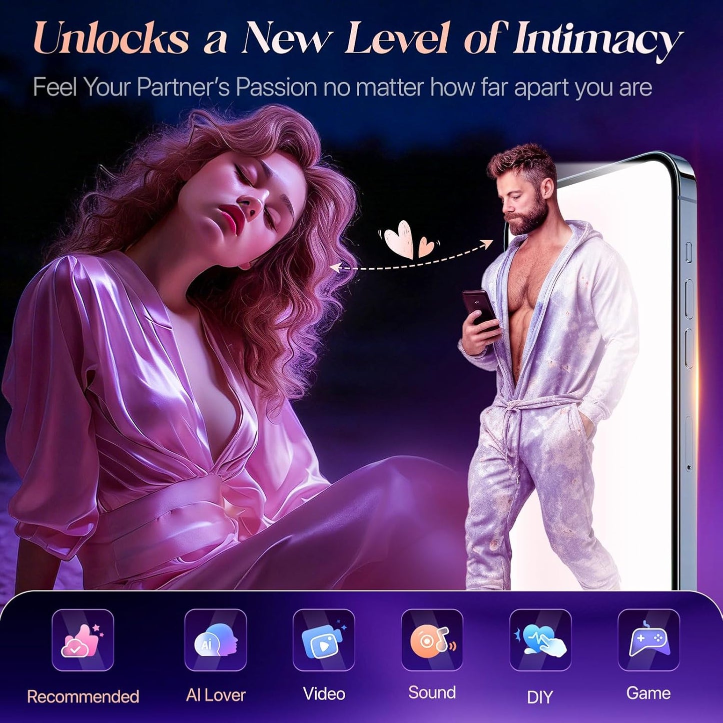 LushTongue Wearable Tongue Vibrator App Control 9 Modes - SinfulX - Personal Care > Sexual Wellness > Tongue Vibrator