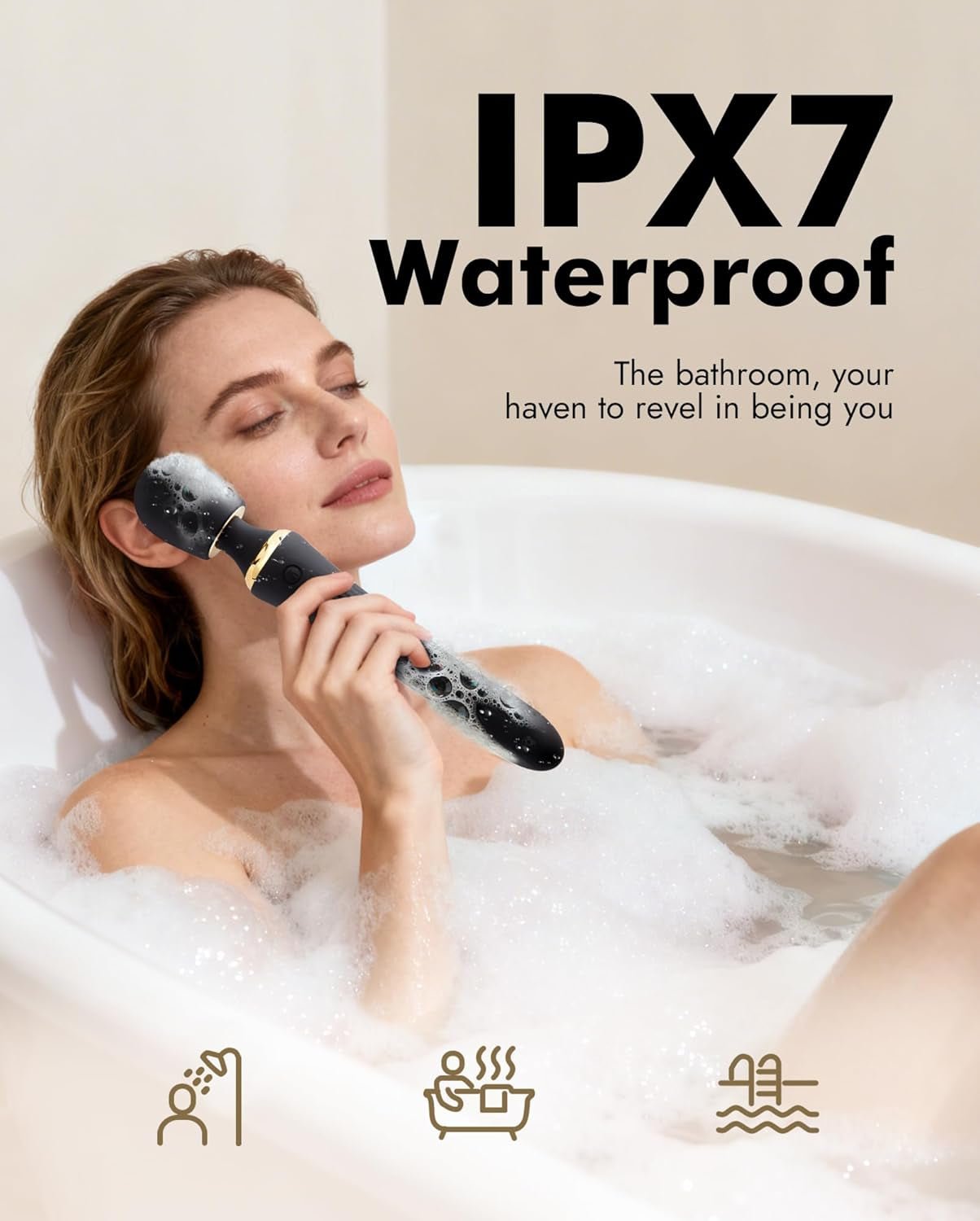 DualNova App Control Thrusting Wand Vibrator Dual Motor - SinfulX - Personal Care > Sexual Wellness > Wand Vibrator