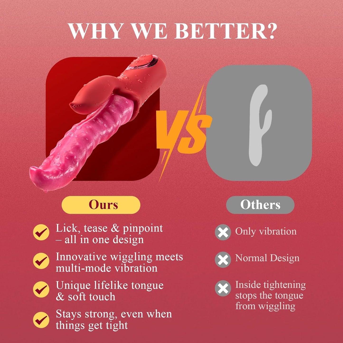 VirelWriggle Tongue Vibrator 20 Modes G - Spot Toy - SinfulX - Personal Care > Sexual Wellness > Tongue Vibrator