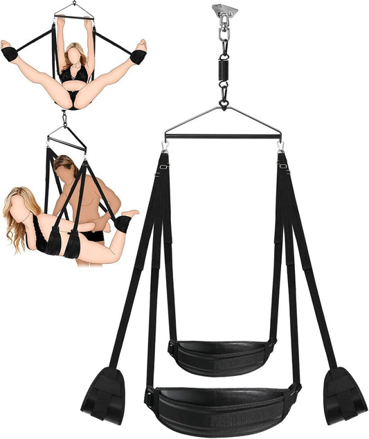 VortiqX 360° Spinning Ceiling Sex Swing 800lb - SinfulX - Personal Care > Sexual Wellness > Sex Swing
