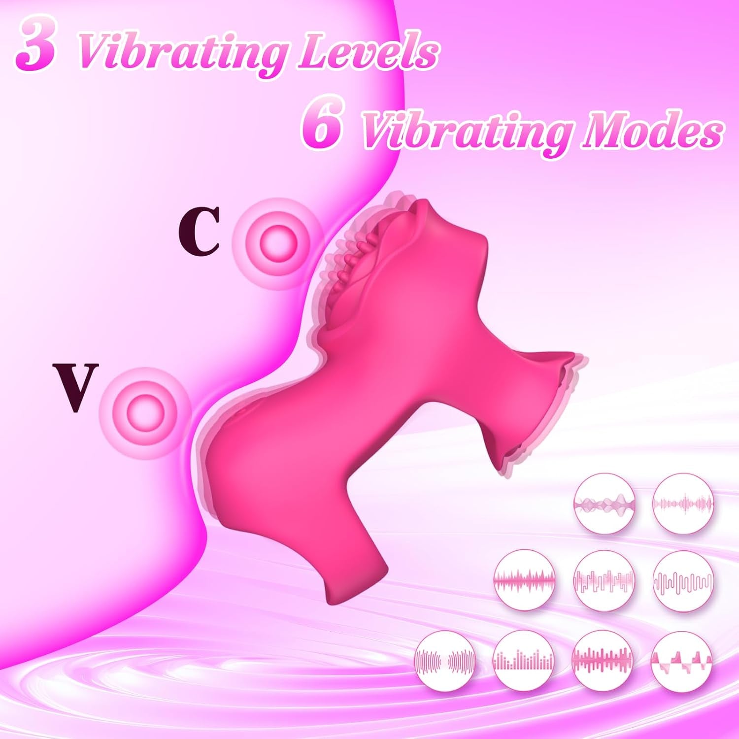 Finger Vibrator Adult Sex Toys - Mini Vibrator Rose Toy with 5 Vibrating + 9 App Modes, Clitoral Nipple Stimulator with Two Vibration Zones, Adult Sex Toys Clitoral Vibrator for Women Couples