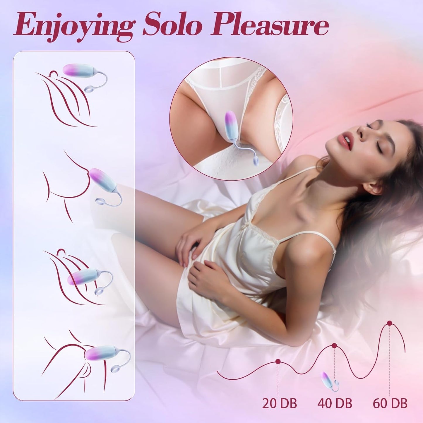 GradientPulse App Remote Vibrating Egg Bullet Waterproof Quiet - SinfulX - Personal Care > Sexual Wellness > Bullet Vibrator