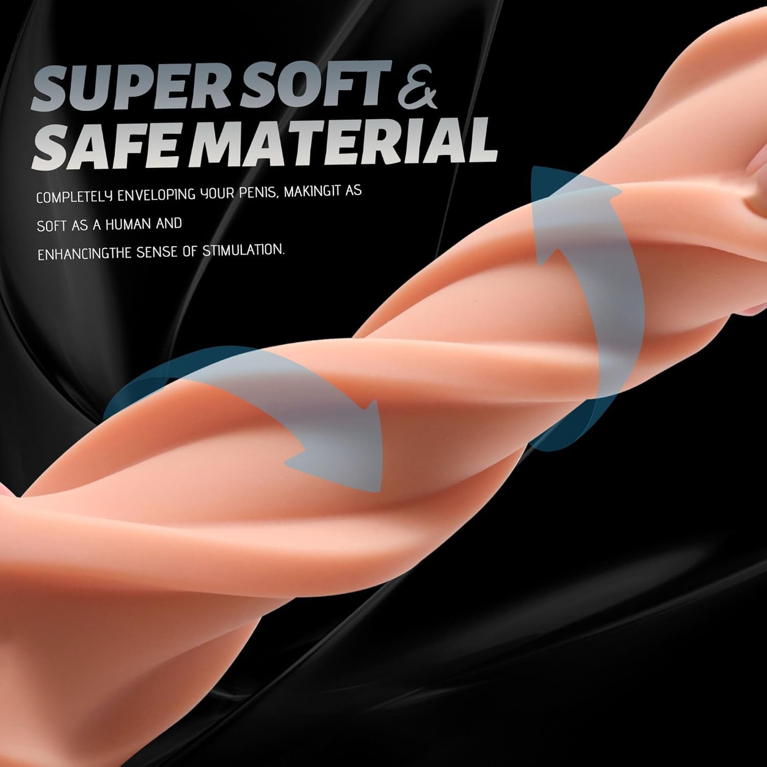 Male Masturbator Cup Sex Toys for Men, Realistic Pocket Pussy with 8 Inch Lifelike Textured Vagina, Male Blowjob Stroker Man Masturbation for Penis Training - SinfulX - 