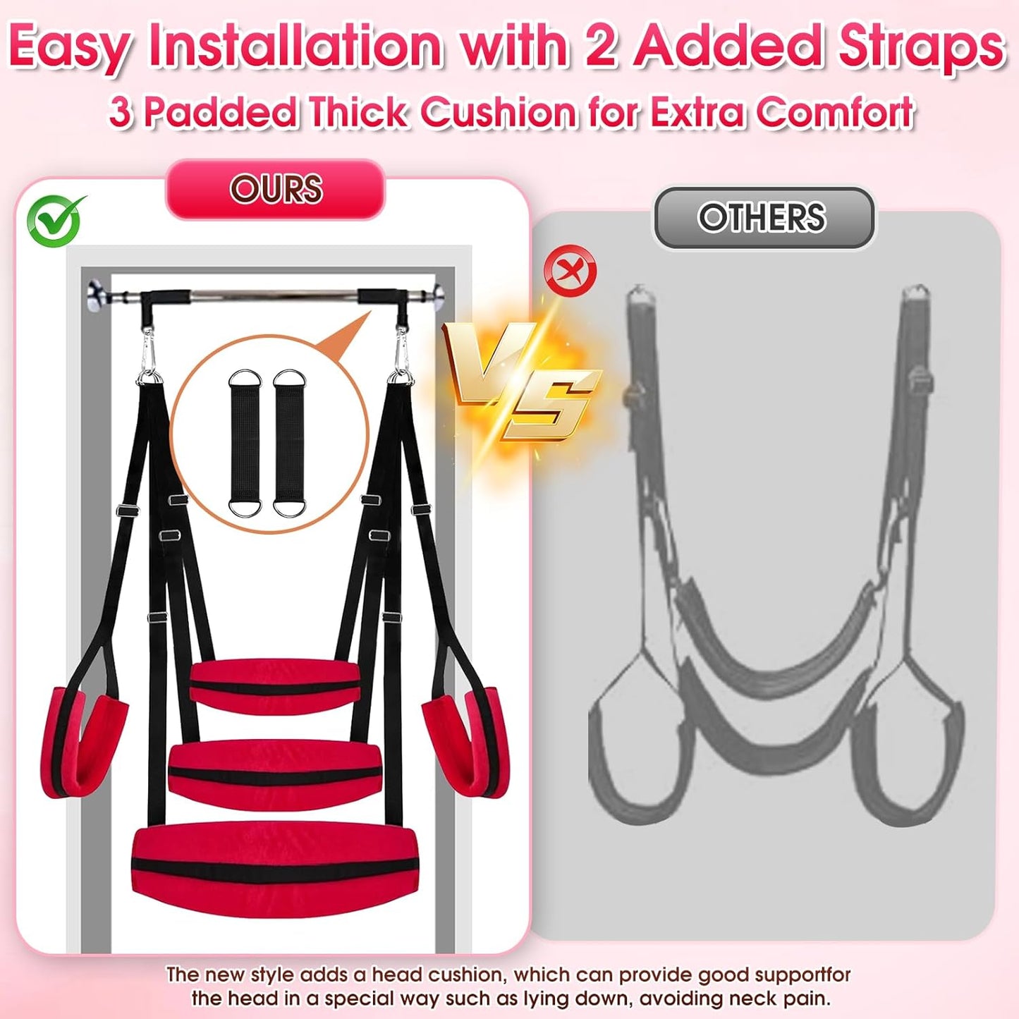 ScarletBond BDSM Sex Swing Adjustable - SinfulX - 