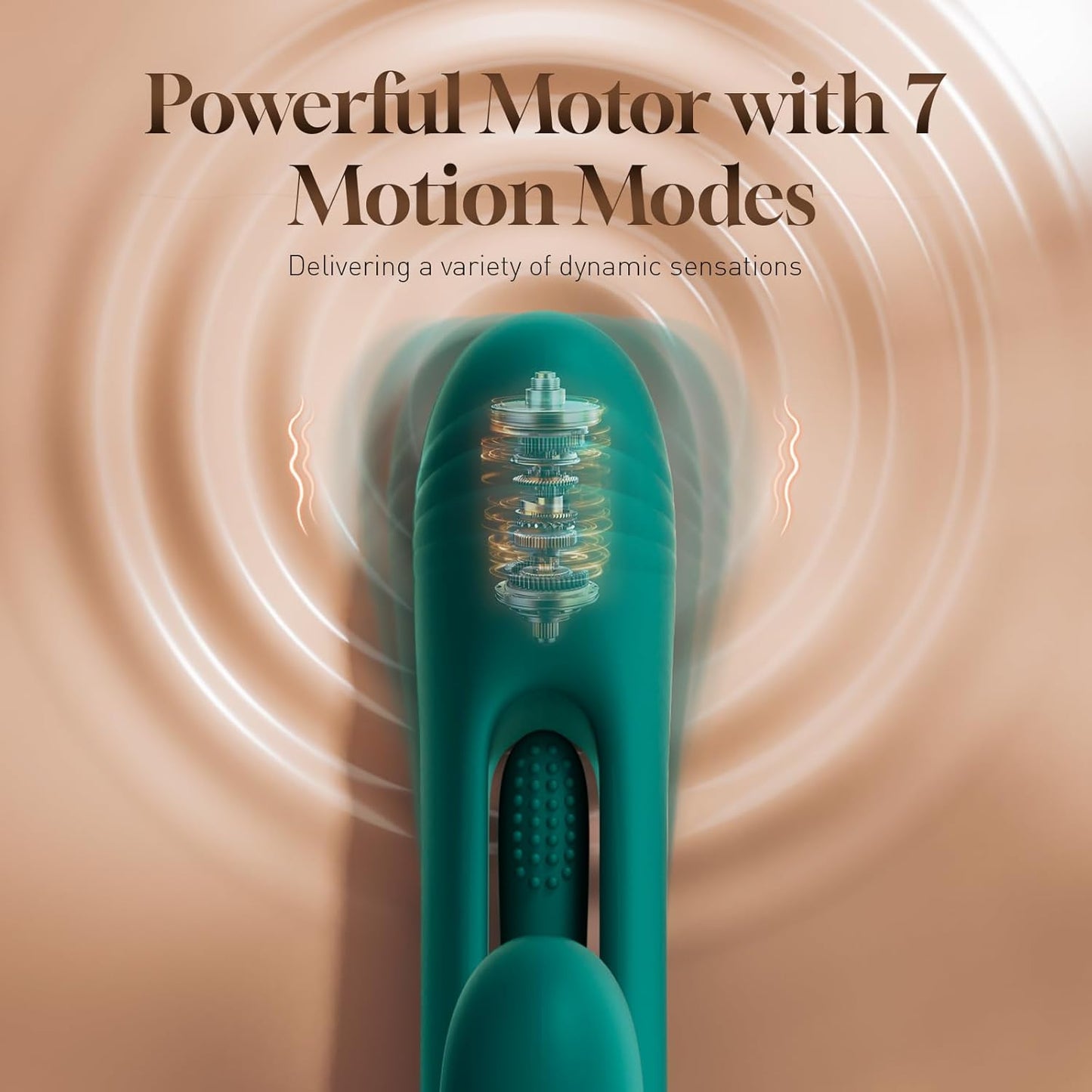 Vibrator Dildo Rabbit Sex Toys - G Spot Vibrator Massager for Women Clitoral Nipple Stimulation, 3 in 1 Sex Toys with 14 Vibration & 7 Tongue Licking Flapping, Adult Product Aurieel (Green) - SinfulX - 