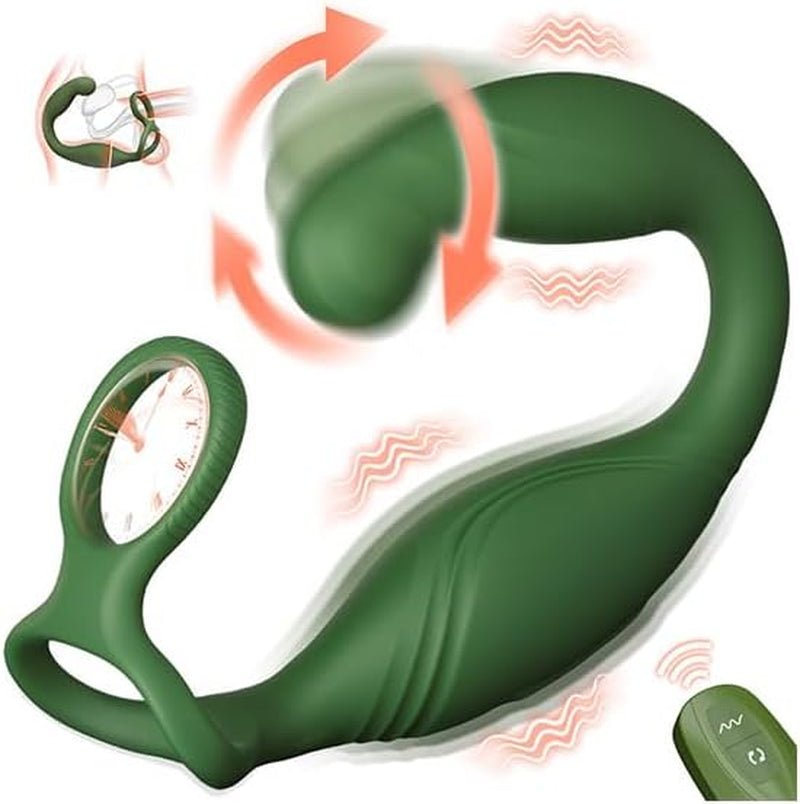 RotateCoreX Rotating Prostate Massager Cock Ring 10 Modes Remote - SinfulX - Personal Care > Sexual Wellness > Prostate Massager Cock Ring