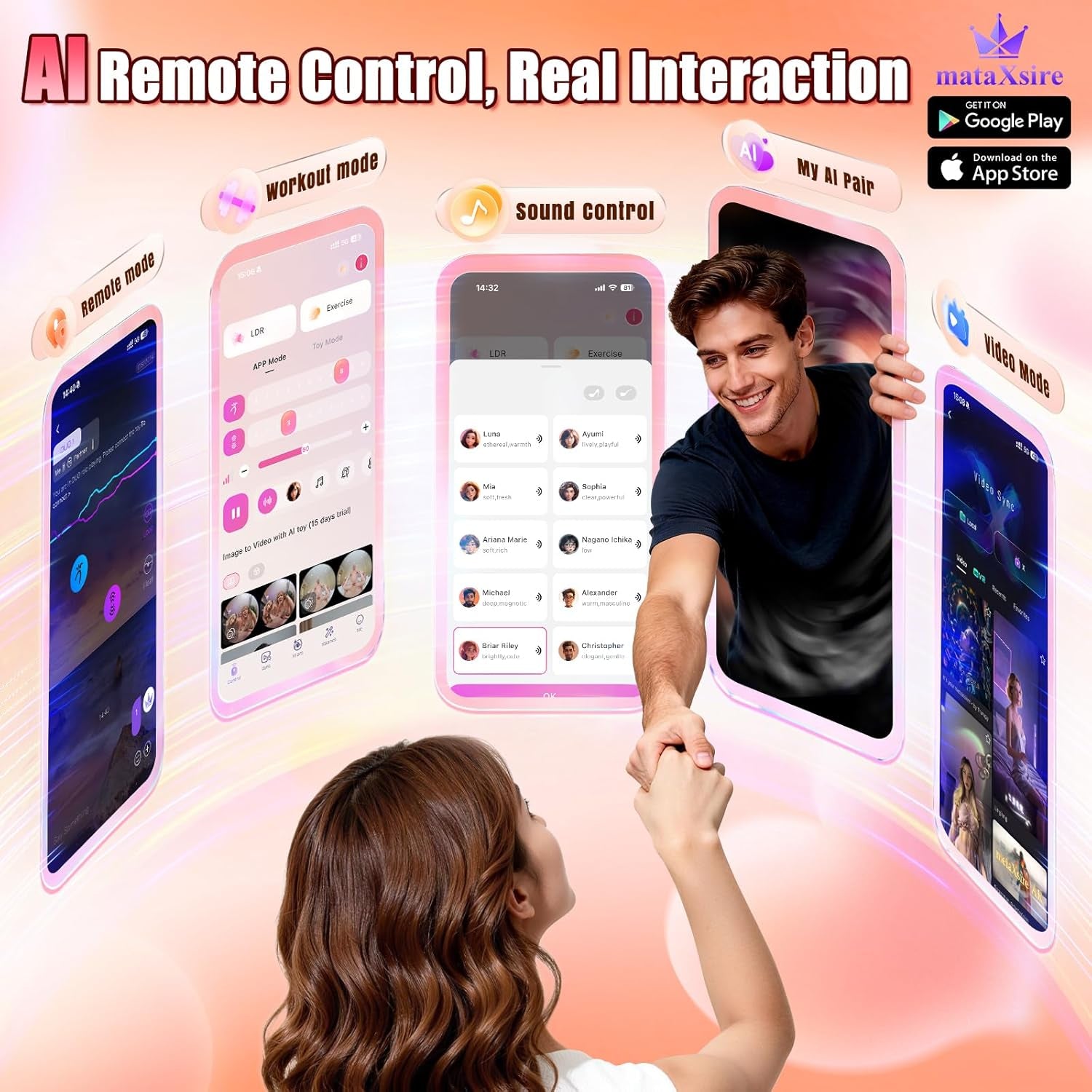 Thrusting Dildo Sex Toys Licking Vibrator - AI Sync Realistic Dildos with 10 Occlusal & 10 Thrusting Vibration for Anal Clitoral G - Spot, Soft Silicone Dildo Penis Adult Sex Toy for Men Women Couple - SinfulX - 