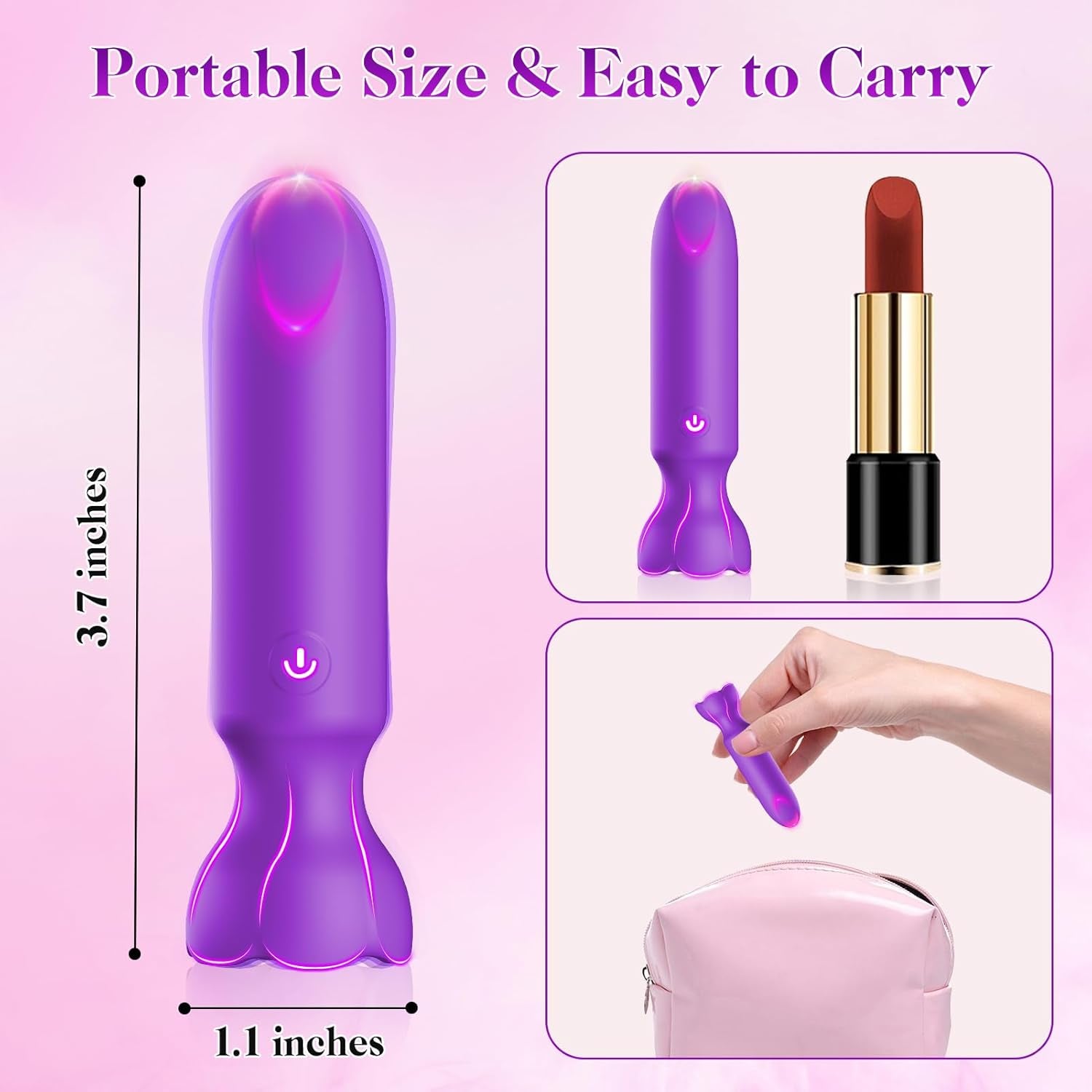 VibeLink App Control Bullet Vibrator 9 Modes Waterproof Quiet - SinfulX - Personal Care > Sexual Wellness > Bullet Vibrator