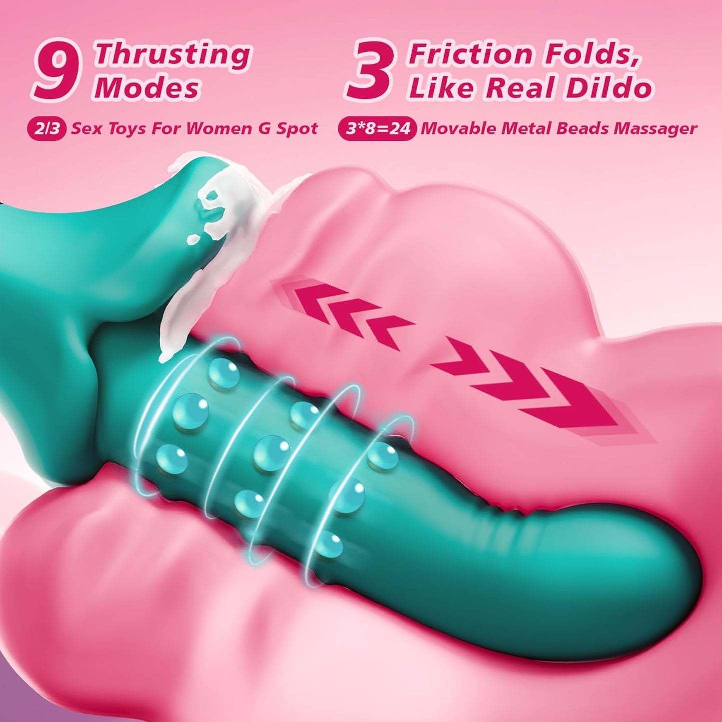 RosePulse Thrusting Vibrator Machine 9×9 Modes - SinfulX - 