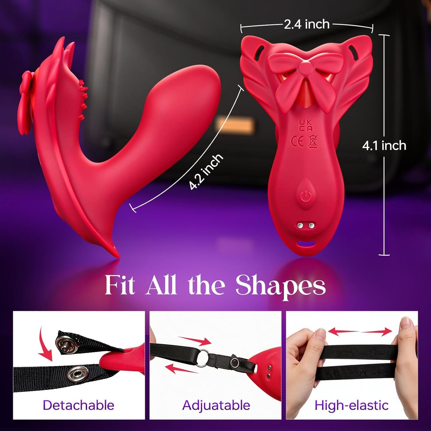 ShadowSync APP Remote Wearable Panty Vibrator with G - Spot Dildo - SinfulX - Personal Care > Sexual Wellness > Panty Vibrator