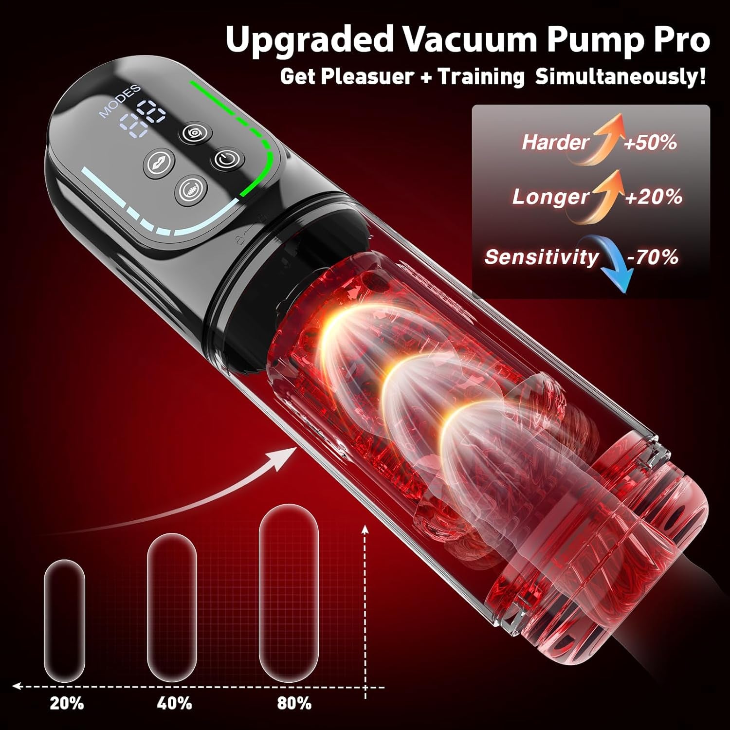 Male Masturbator Penis Pump - Ai - Powered Pocket Pussy Male Sex Toys for Men with 7 Thrusting Rotating Sucking Licking Modes,Waterproof Sex Toys - Pumps & Enlargers with LCD APP Ticklers - SinfulX - 