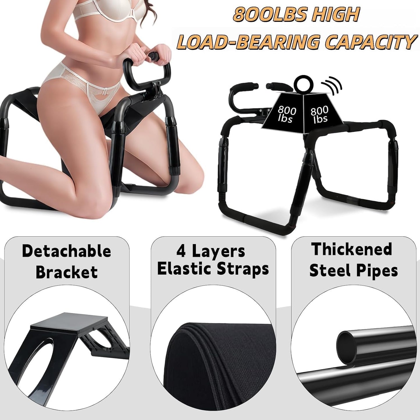 SinApex 500lb Support Sex Chair | Adjustable BDSM Sex Bench