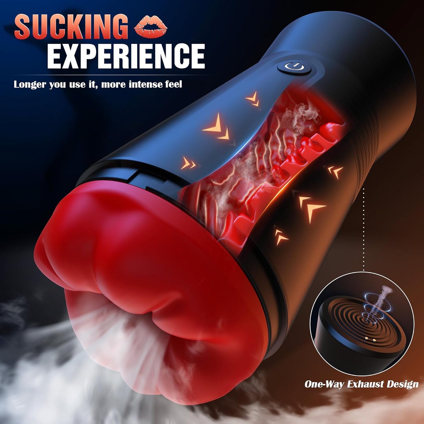 FlexMouth 5 - in - 1 Male Suction Masturbator 9 Vibration Stroker Cup - SinfulX - Personal Care > Sexual Wellness > Male Suction Vibrator