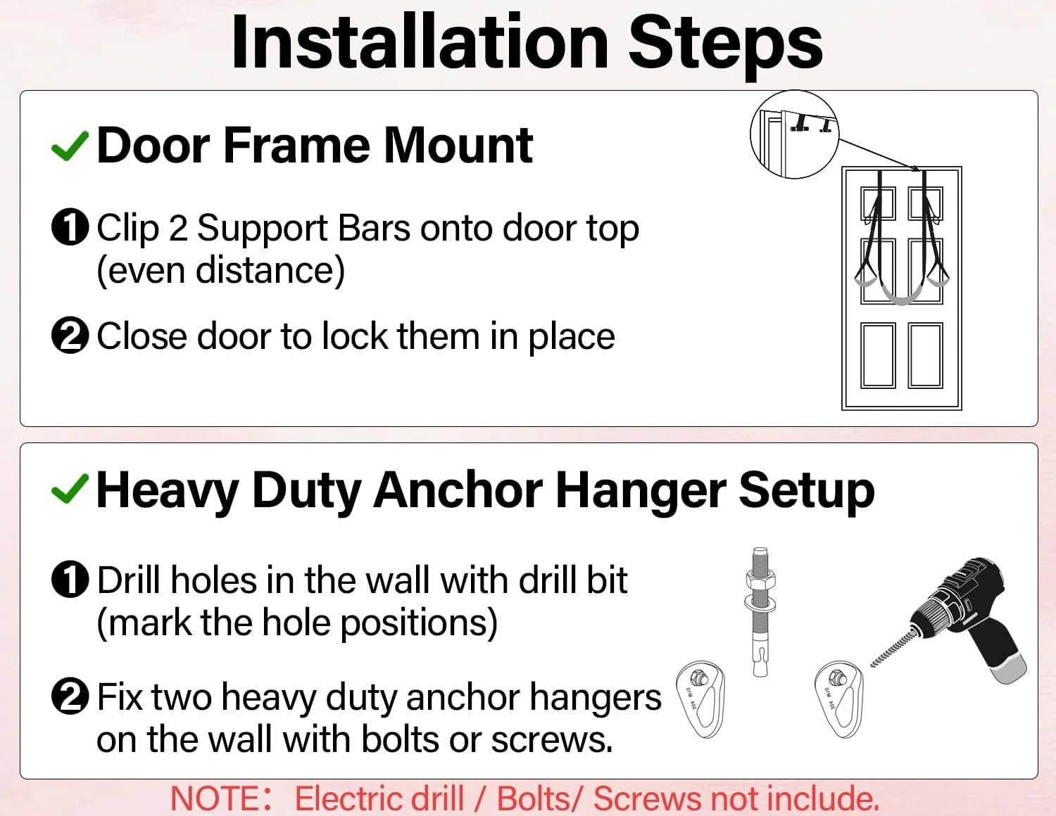 ElarisX Adjustable Door Swing with Handles - SinfulX - Personal Care > Sexual Wellness > Sex Swing