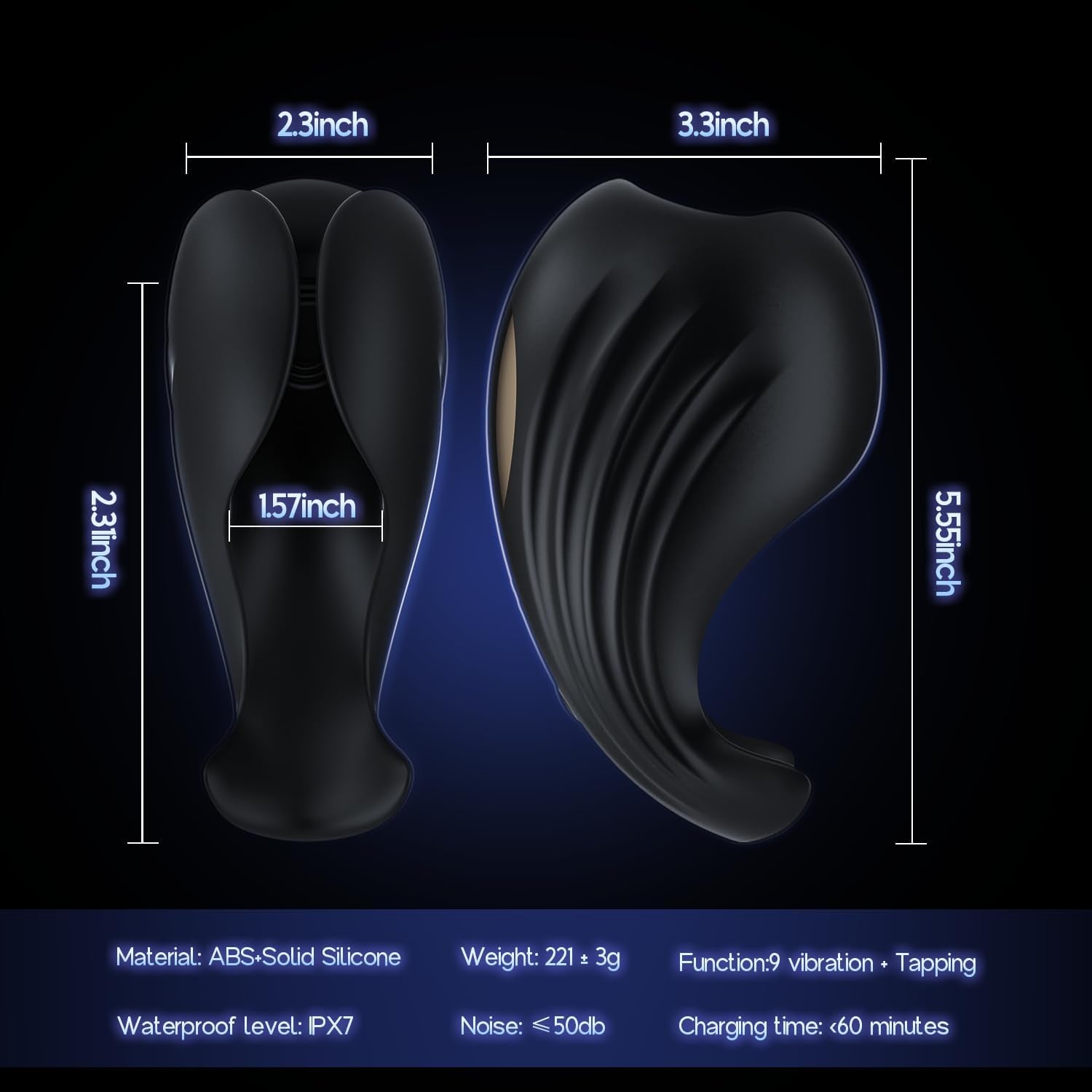 Sex Toys for Men Penis Sleeve Male Vibrator - Male Masturabtor Air Stroker Glans Training with 9 Vibrating + 9 Pulsating, Vibrating Massager for Adult Toys Sex Device Soft Silicone Pleasure Toys