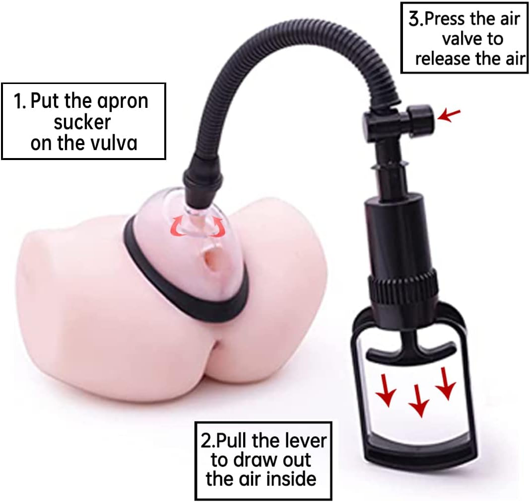 VesperX Pussy & Nipple Pump Set with 5 Cups | Manual Vacuum Pump