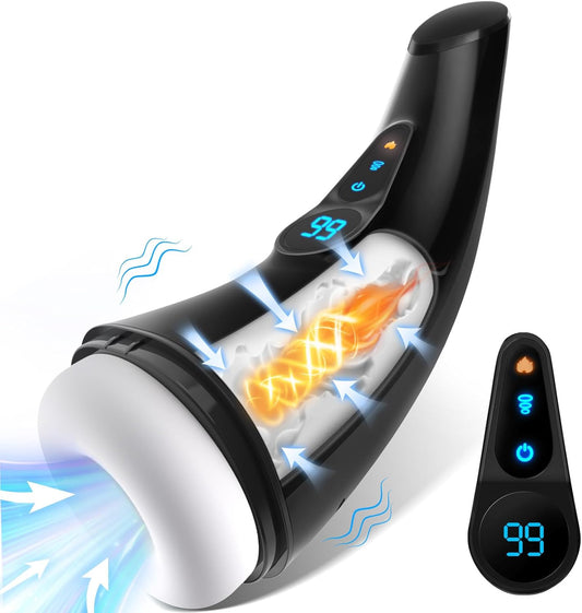 HeatSync APP Male Masturbator Heating Suction Vibrator - SinfulX - Personal Care > Sexual Wellness > Male Suction Vibrator