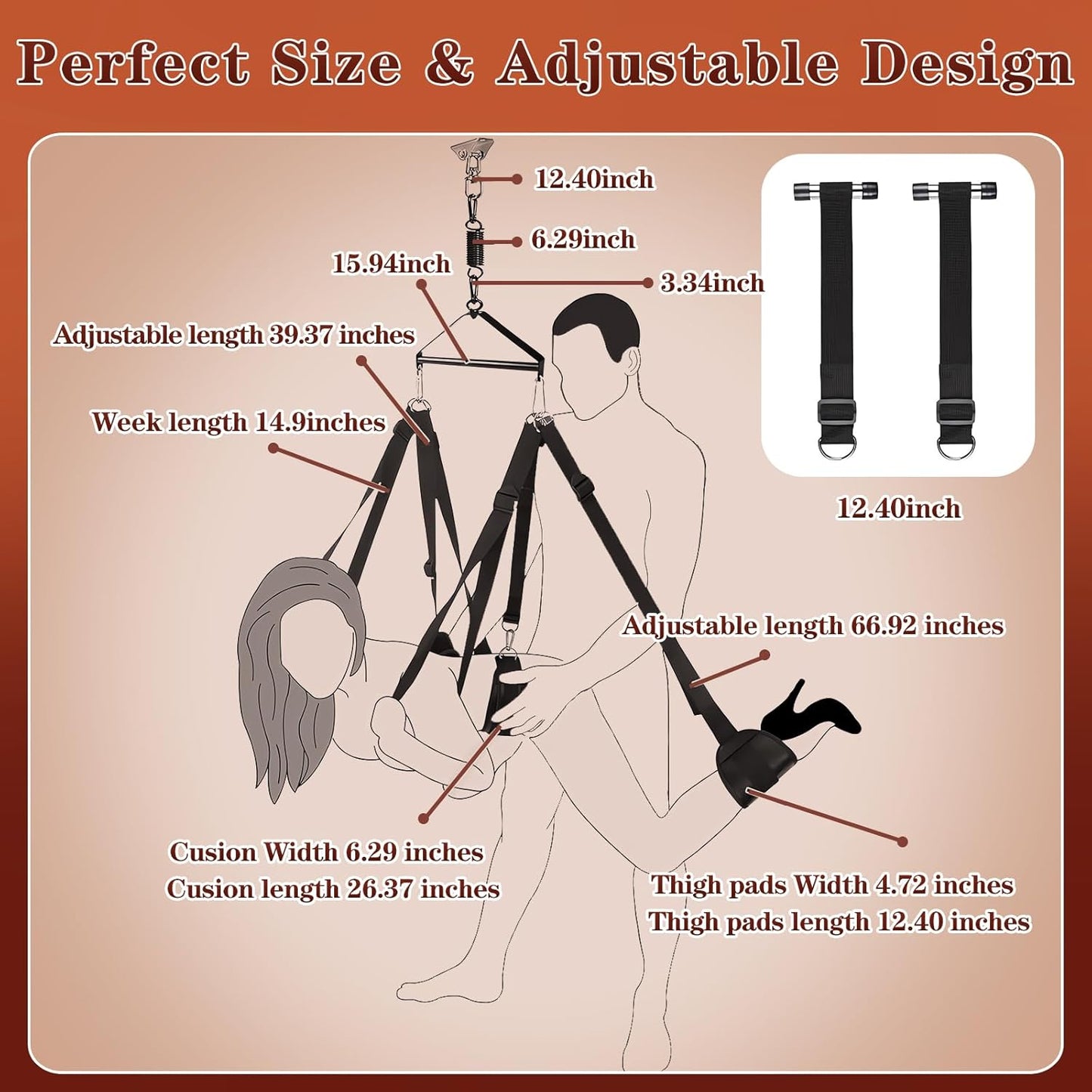 TriVanta 360° Ceiling & Door Sex Swing Kit - SinfulX - Personal Care > Sexual Wellness > Sex Swing