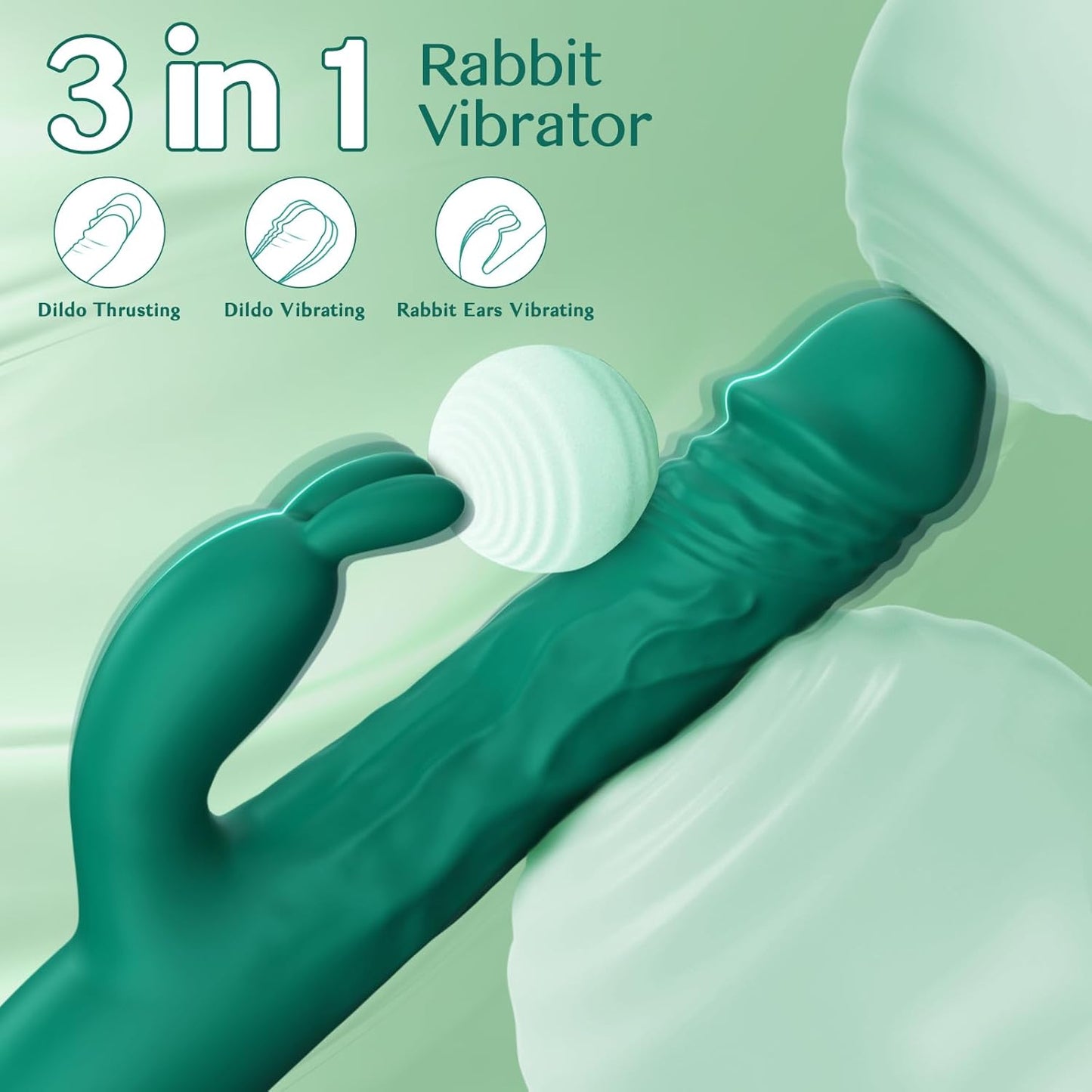 EonPulse Thrusting Rabbit Vibrator 5 Thrust 10 Modes - SinfulX - 